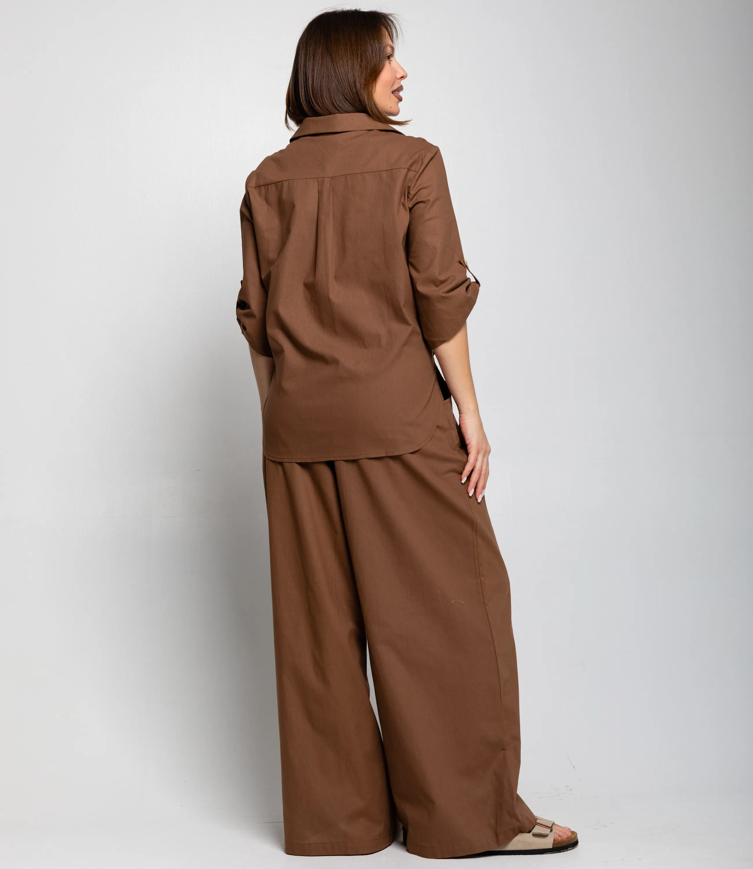 Костюм #ОКТ095013, коричневый - фото 4