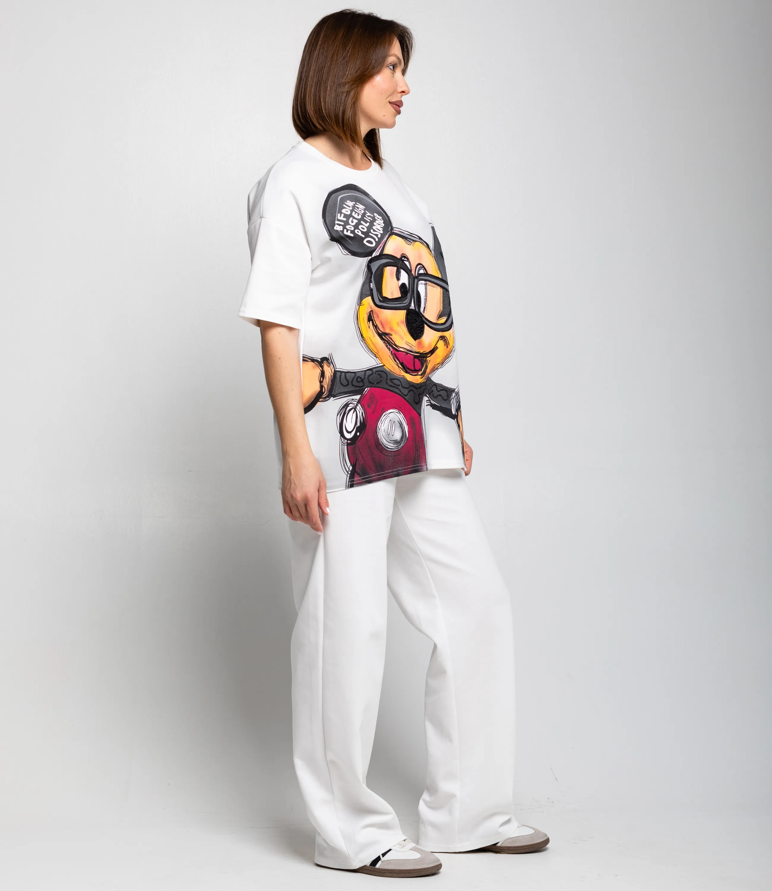 Спортивный костюм #КТ2654, белый - фото 3