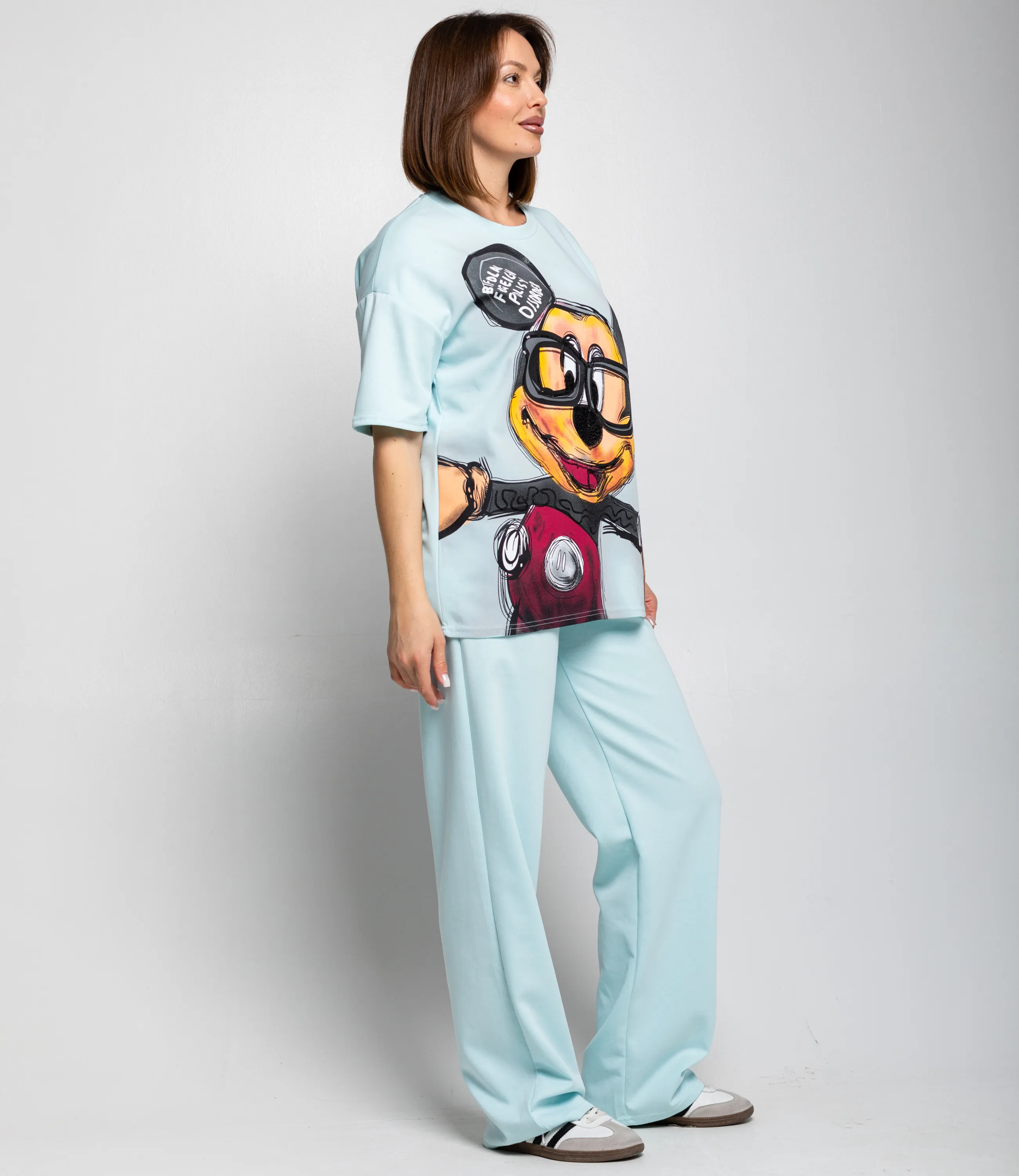 Спортивный костюм #КТ2654, голубой - фото 3