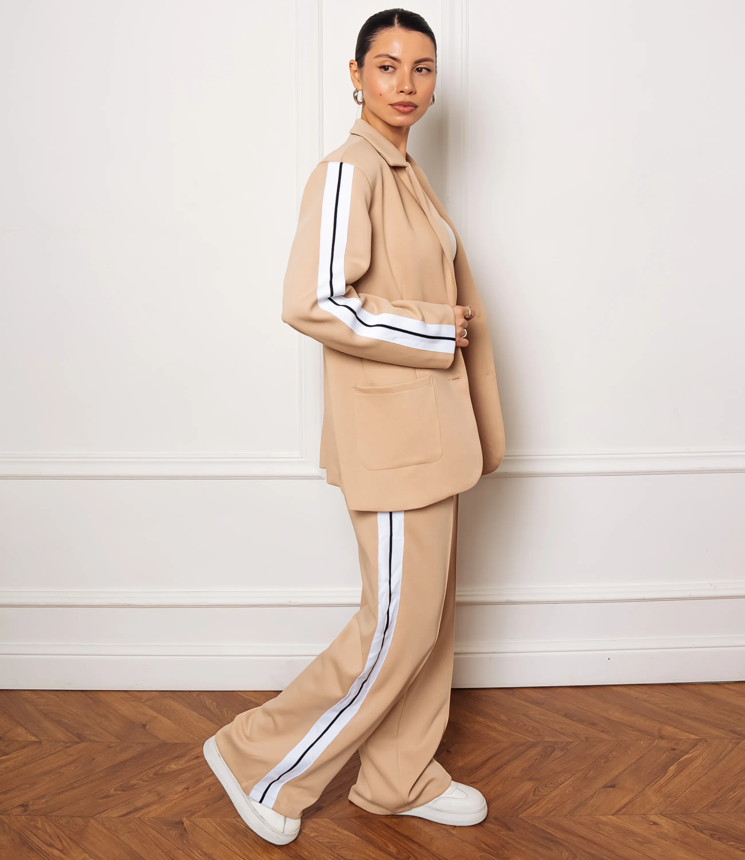 Костюм #ОКТ205001, бежевый - фото 2