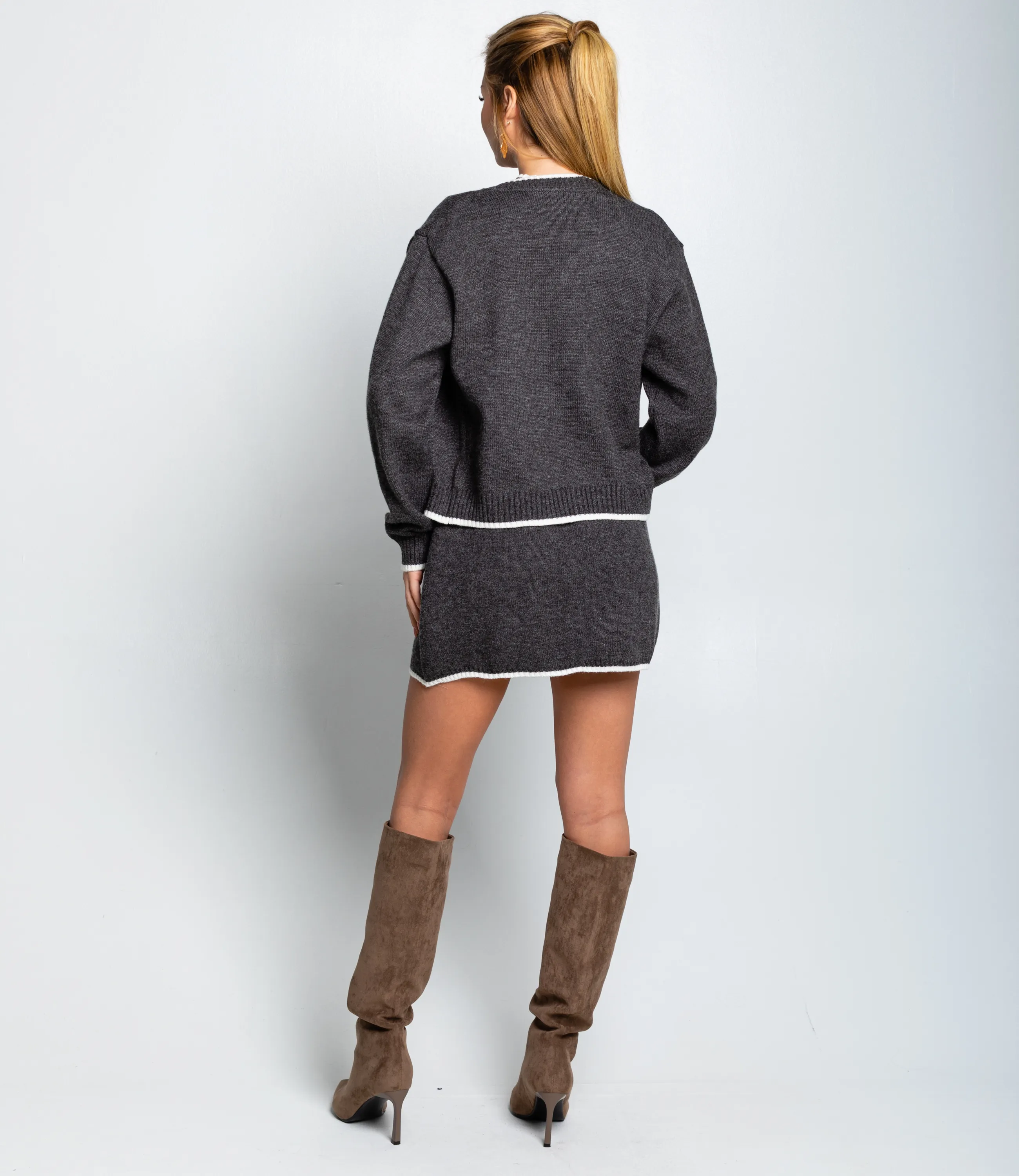 Костюм #КТ7811, тёмно-серый - фото 4