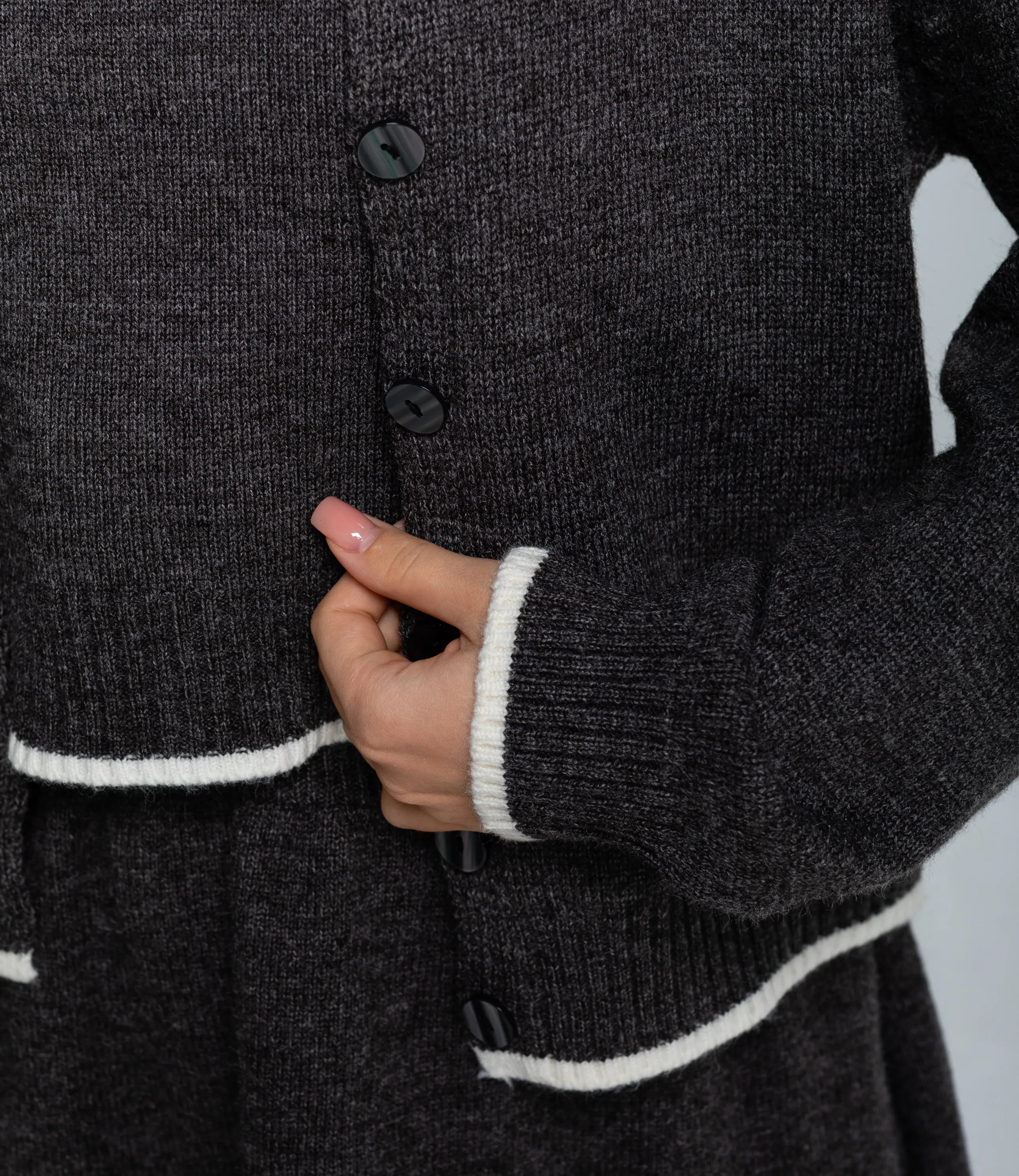 Костюм #КТ7811, тёмно-серый - фото 5