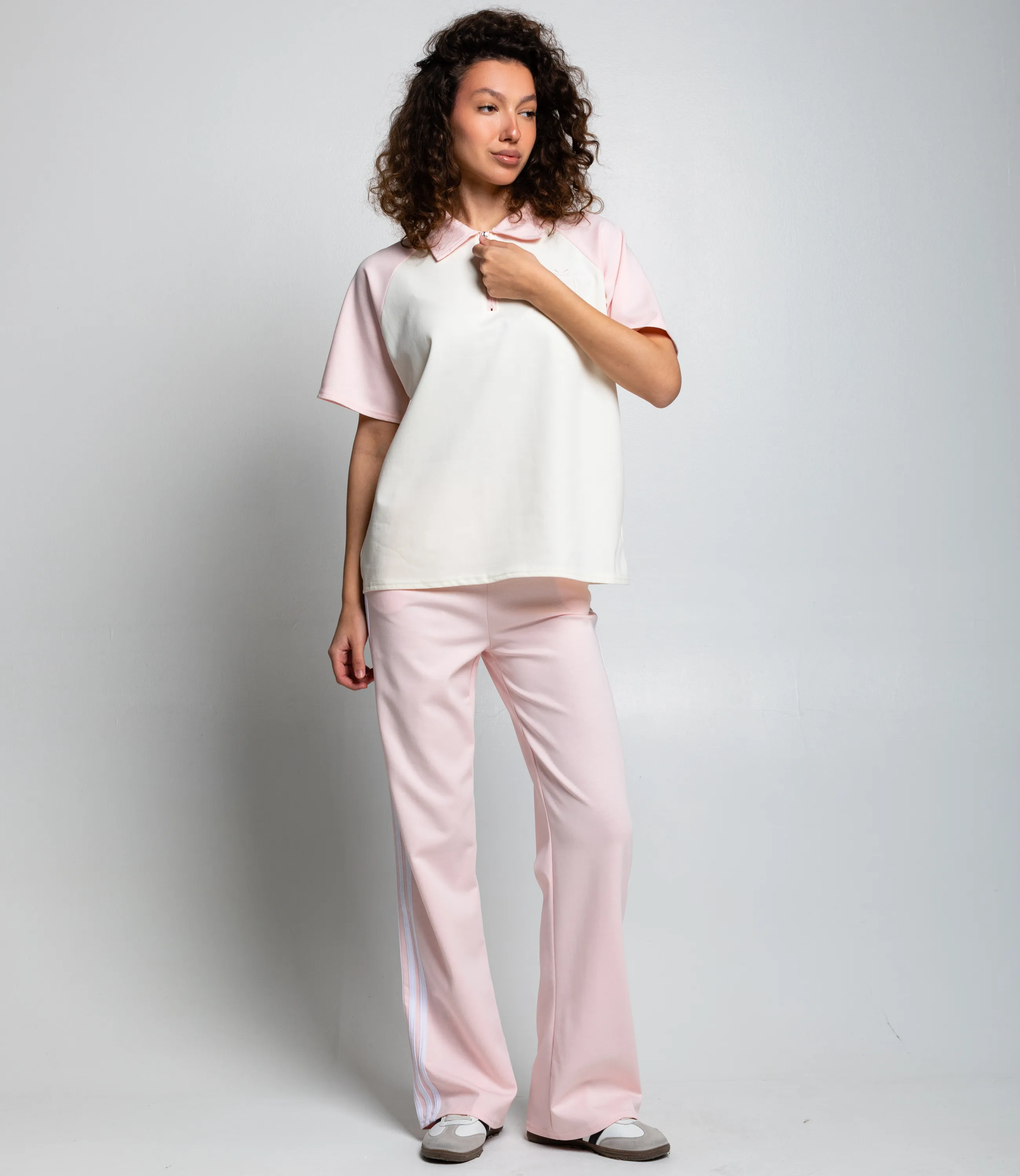 Спортивный костюм #КТ6605 (3), розовый, кремовый - фото 2
