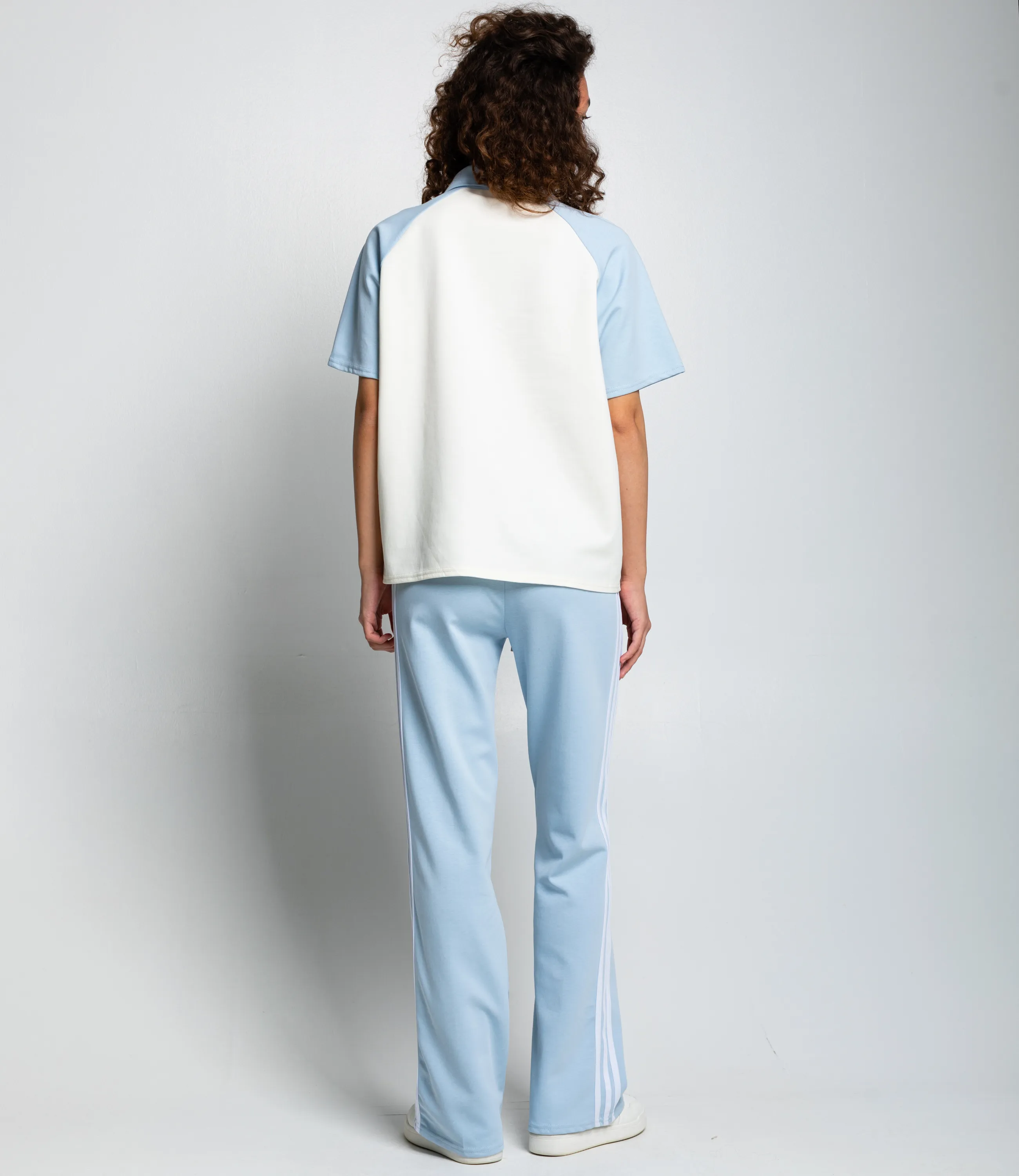 Спортивный костюм #КТ6605 (3), голубой, кремовый - фото 4