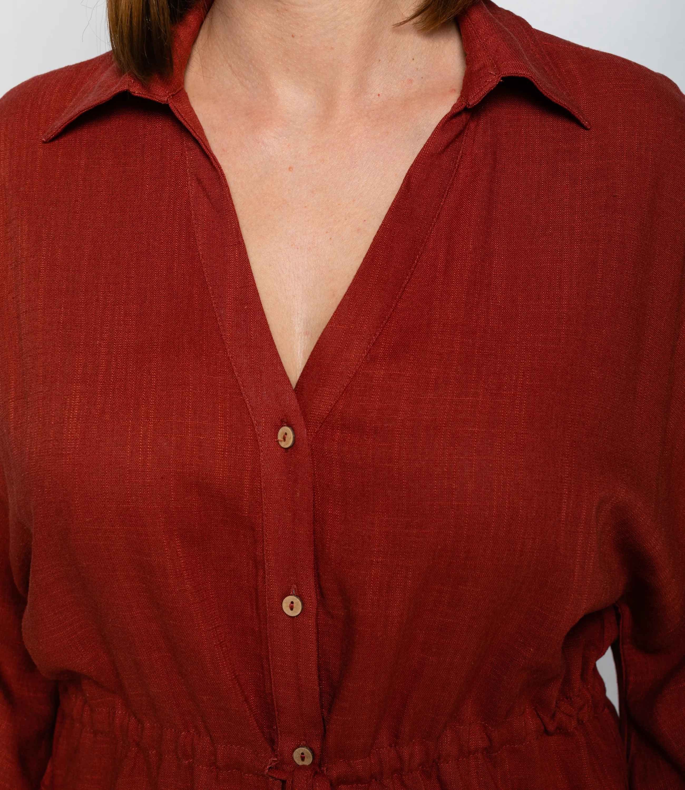 Костюм #ОКТ215002, терракотовый - фото 5