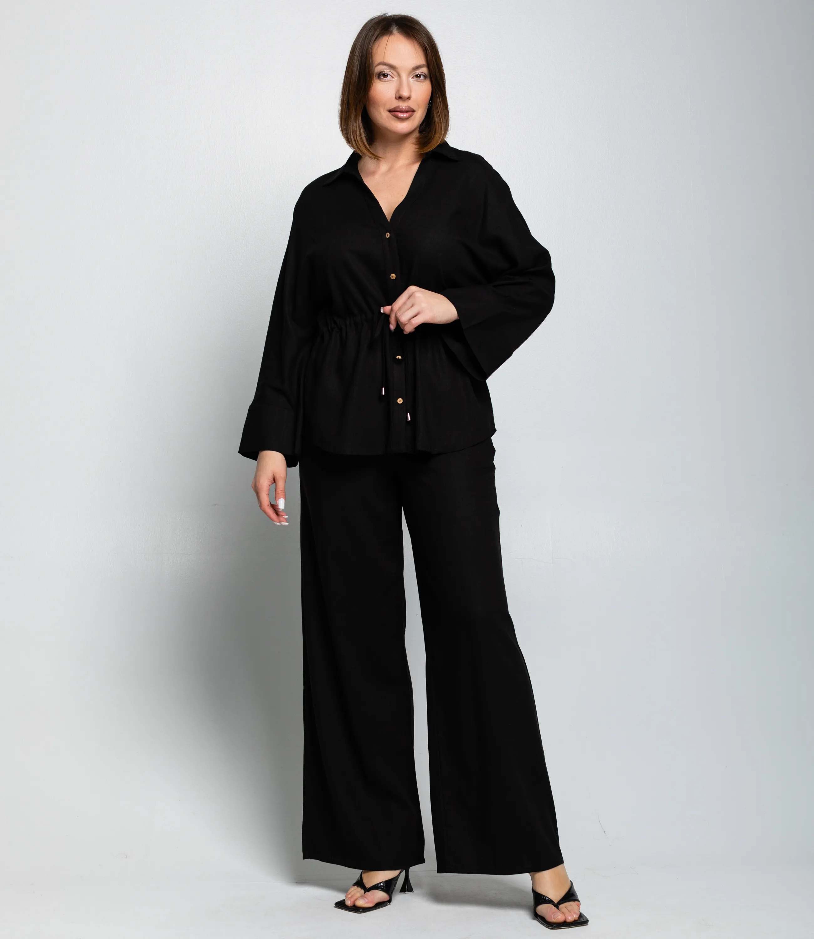 Костюм #ОКТ215002, чёрный - фото 1