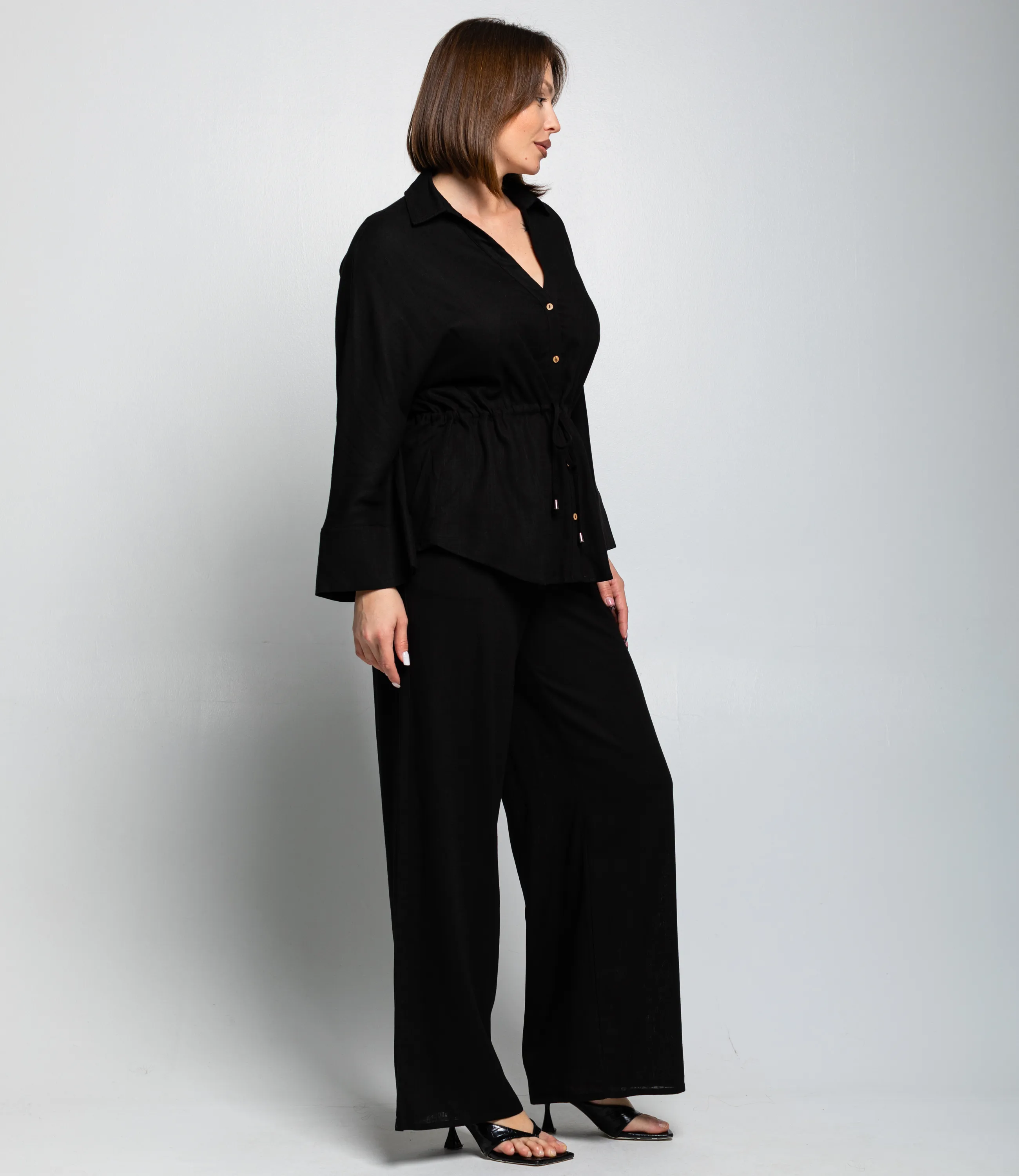 Костюм #ОКТ215002, чёрный - фото 3