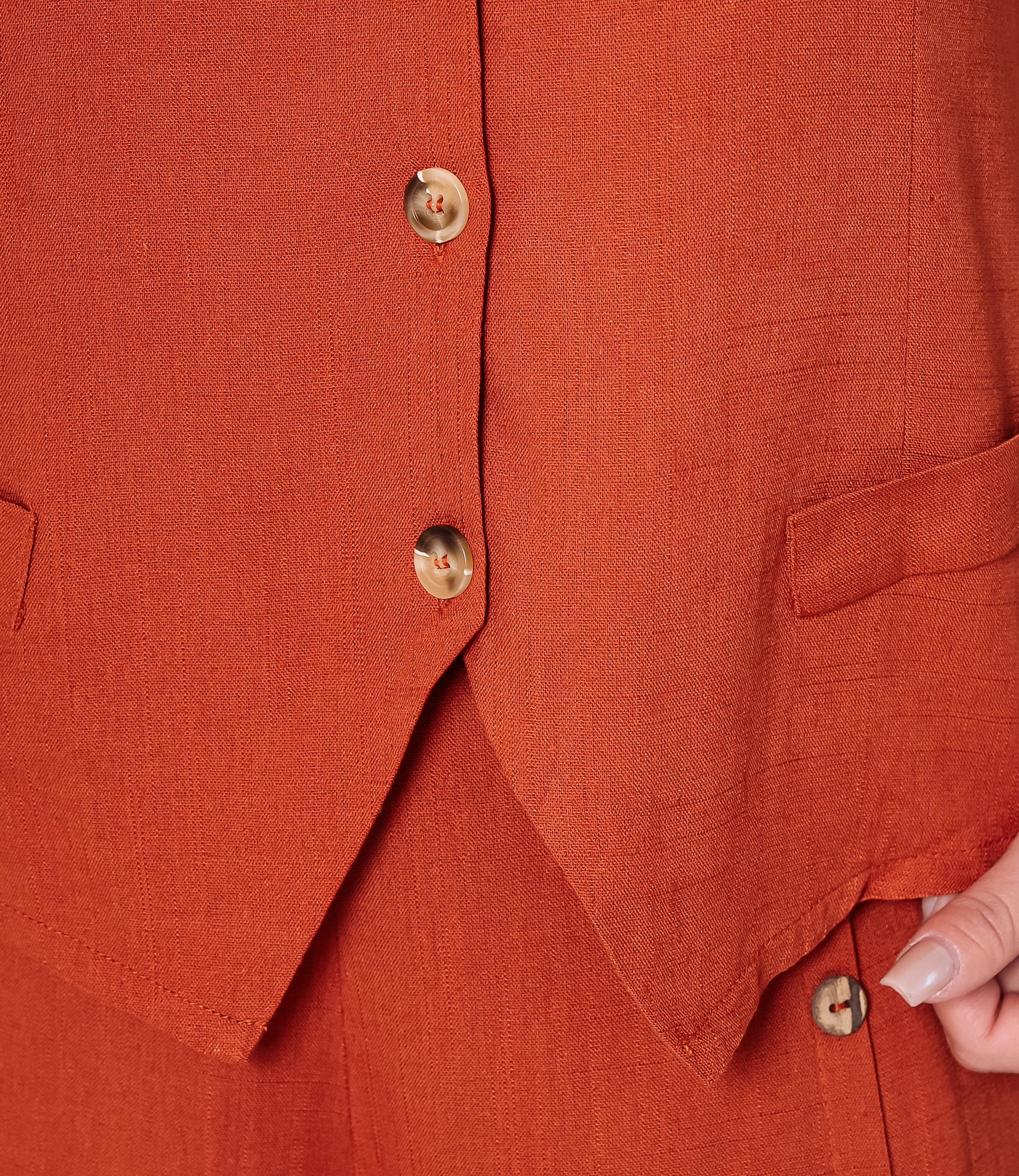 Костюм #ОКТ025026, терракотовый - фото 5