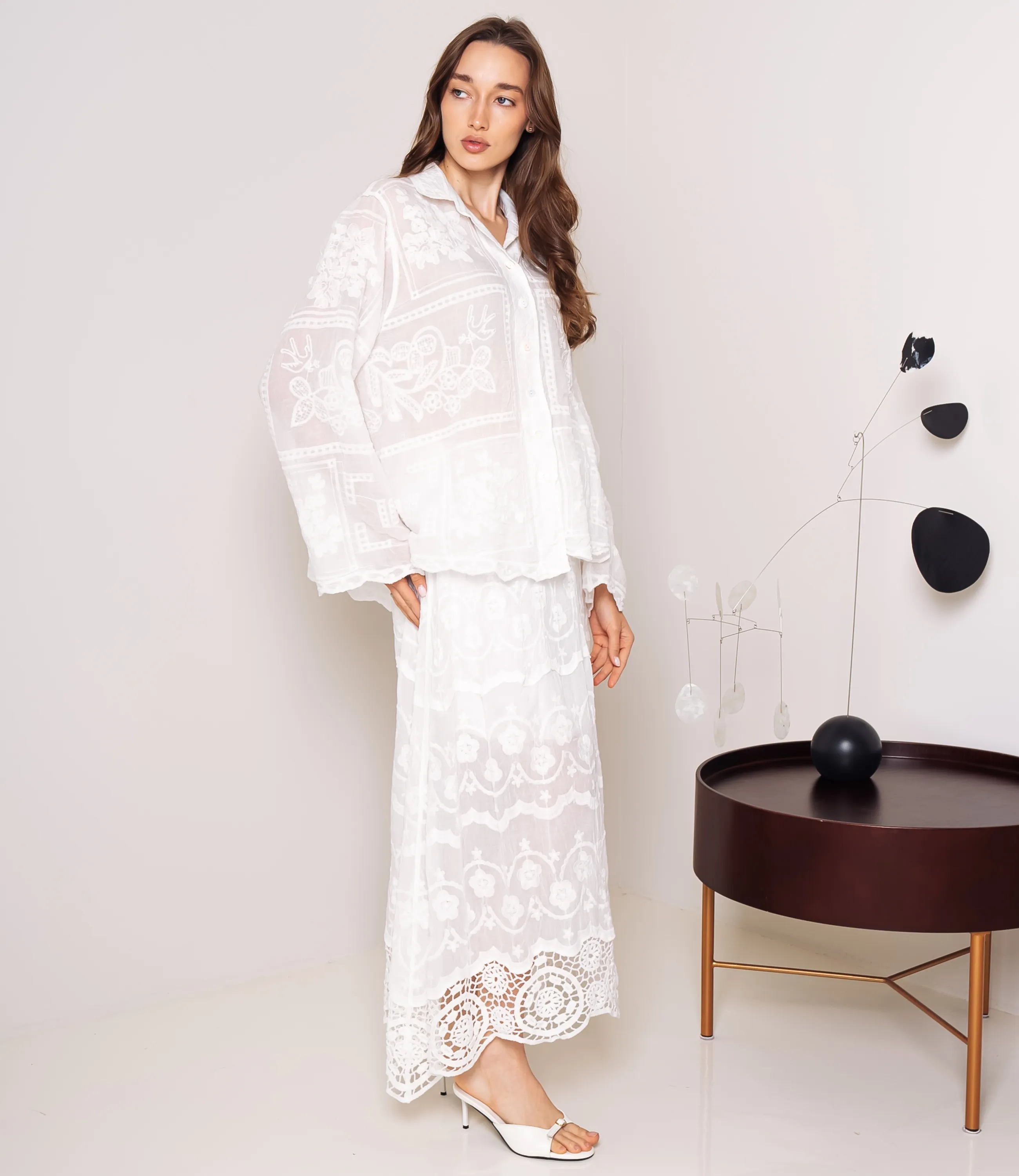 Костюм #КТ706 (4), белый - фото 2