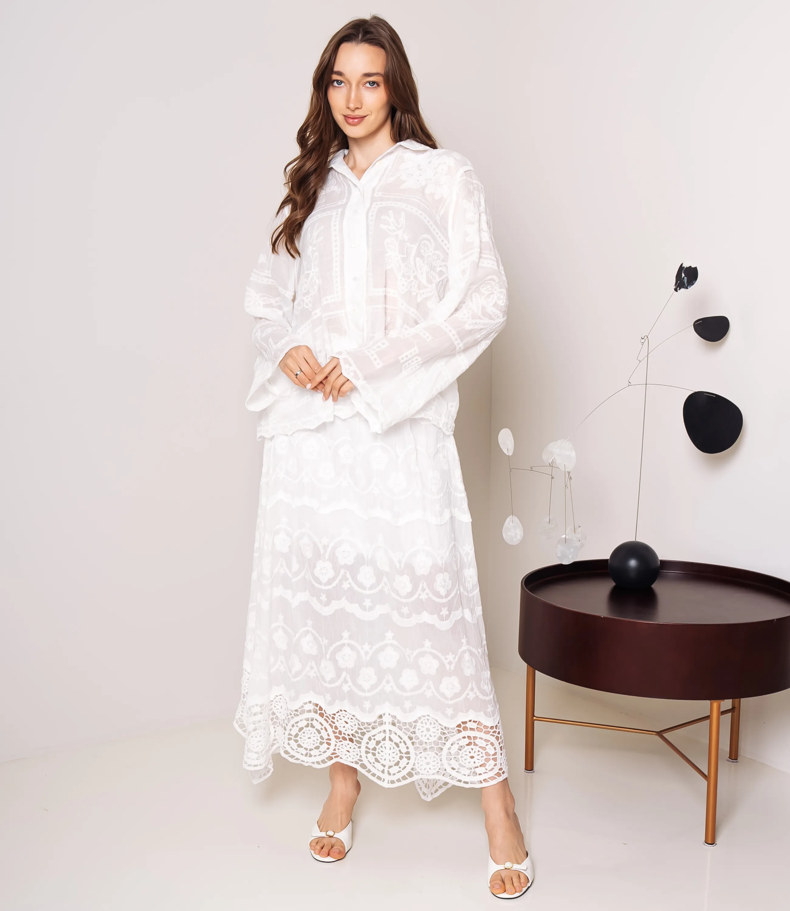 Костюм #КТ706 (4), белый - фото 4