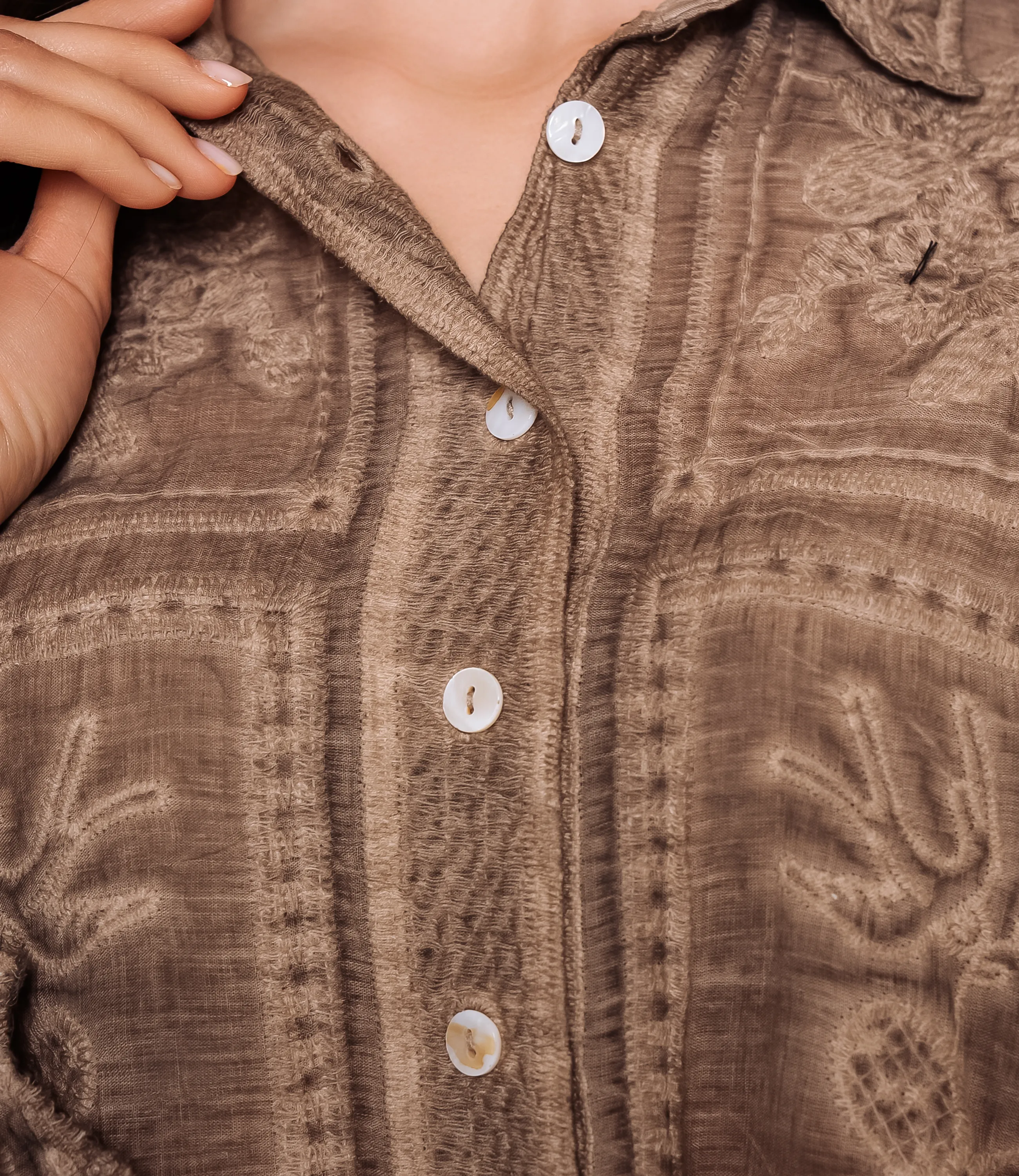 Костюм #КТ706 (4), тёмно-бежевый - фото 5