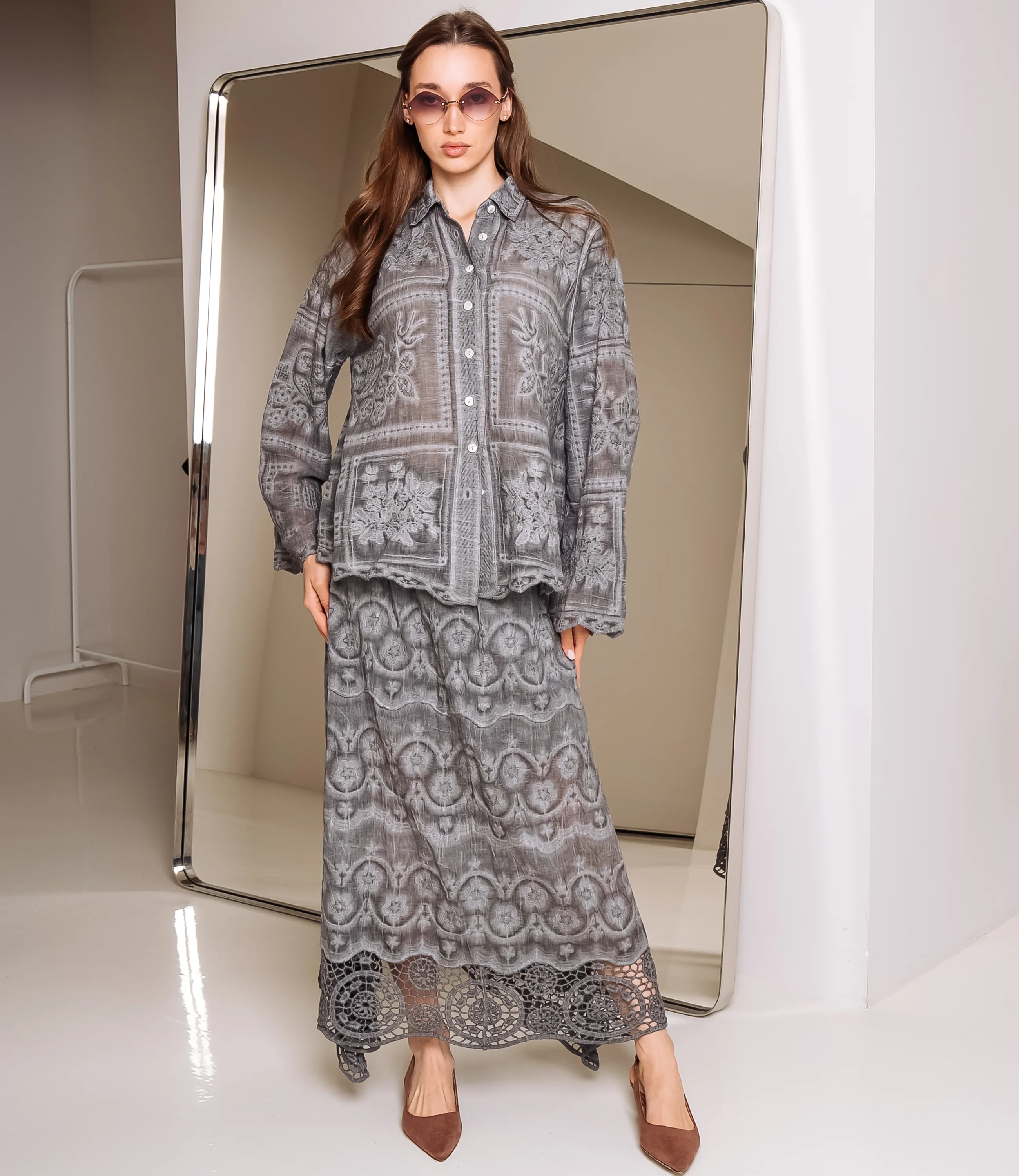 Костюм #КТ706 (4), серый - фото 1