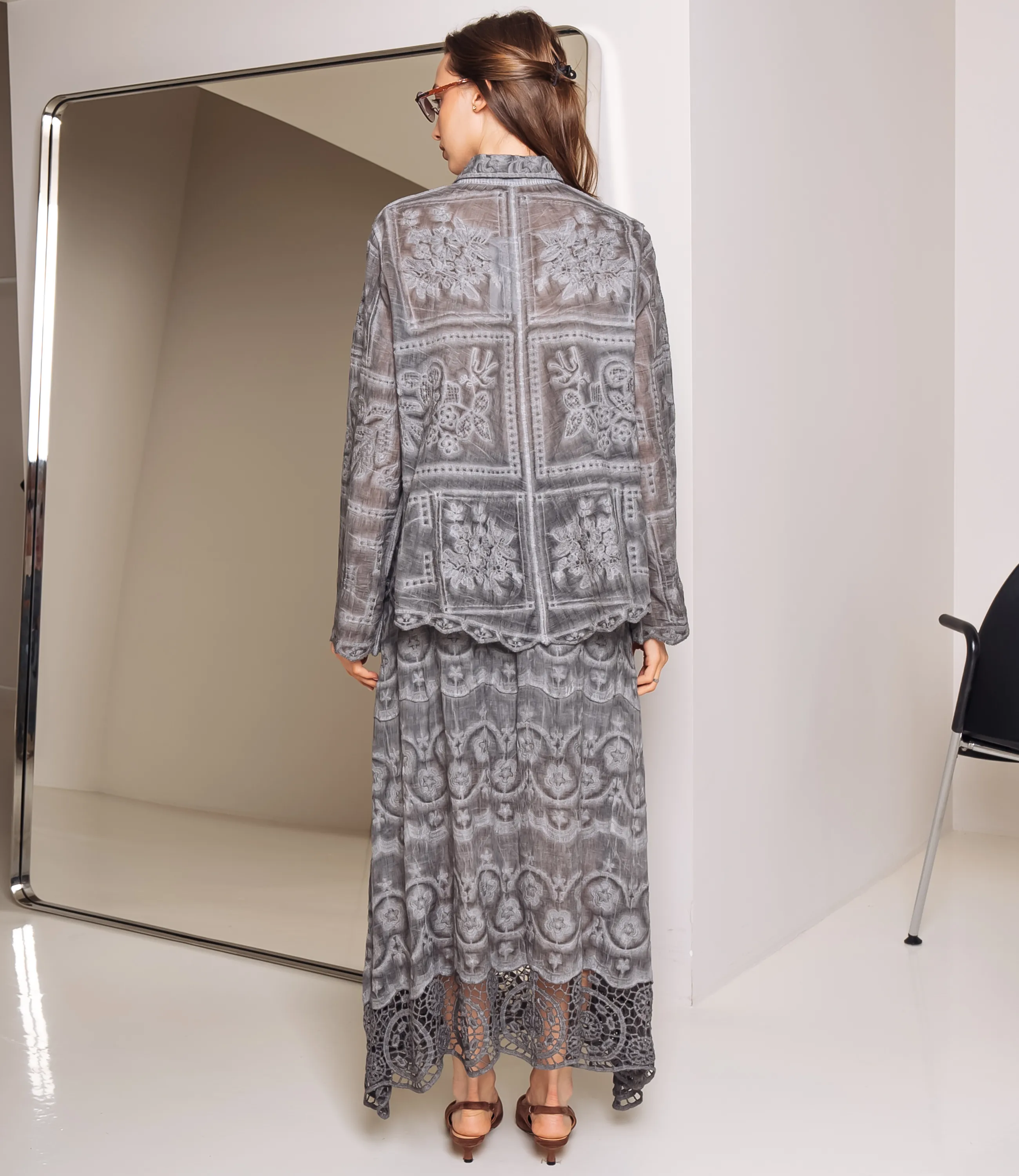 Костюм #КТ706 (4), серый - фото 3