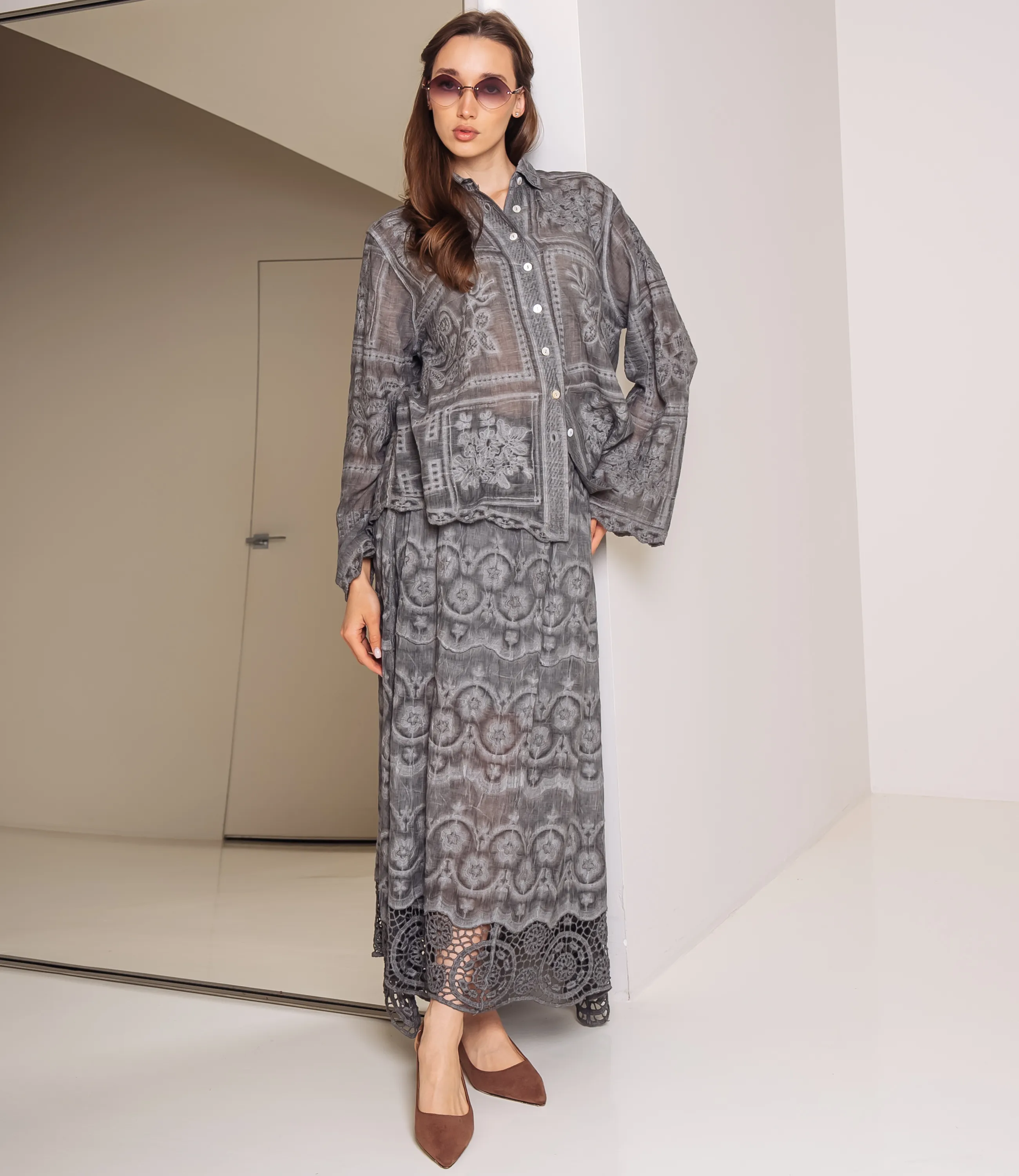 Костюм #КТ706 (4), серый - фото 4