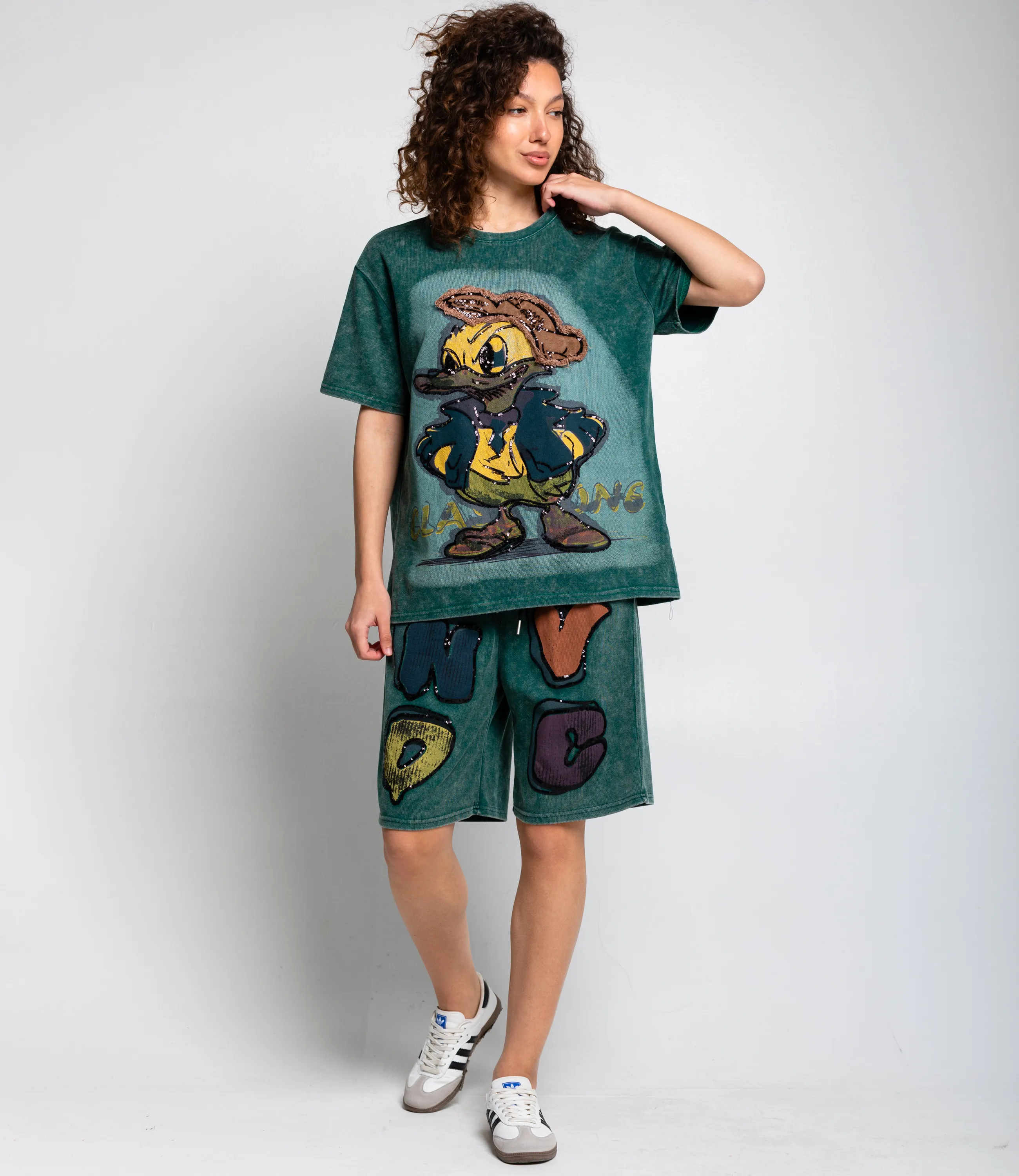 Спортивный костюм #КТ300776, изумрудный - фото 2