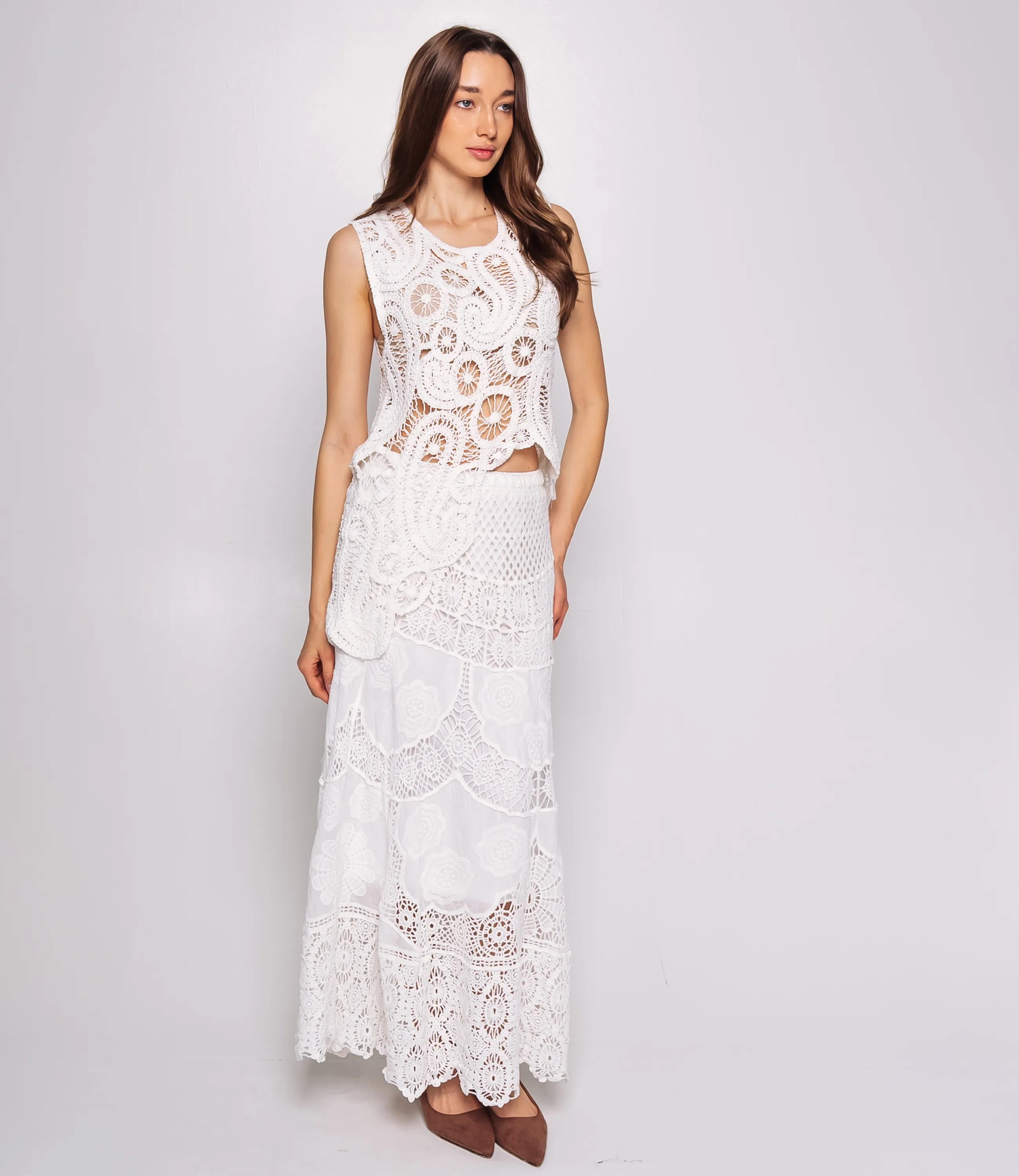 Костюм #КТ703 (4), белый - фото 2