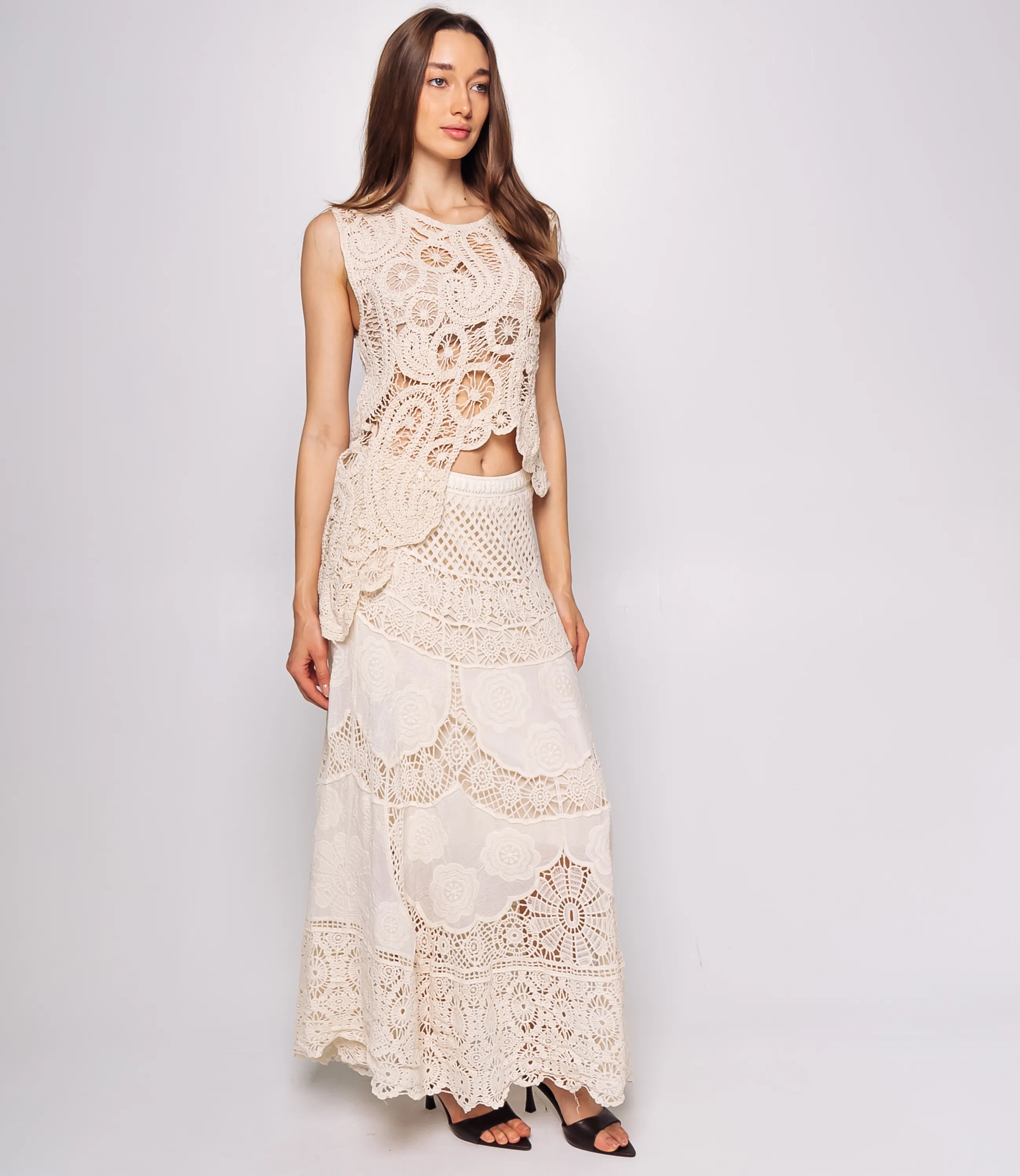 Костюм #КТ703 (4), бежевый - фото 2