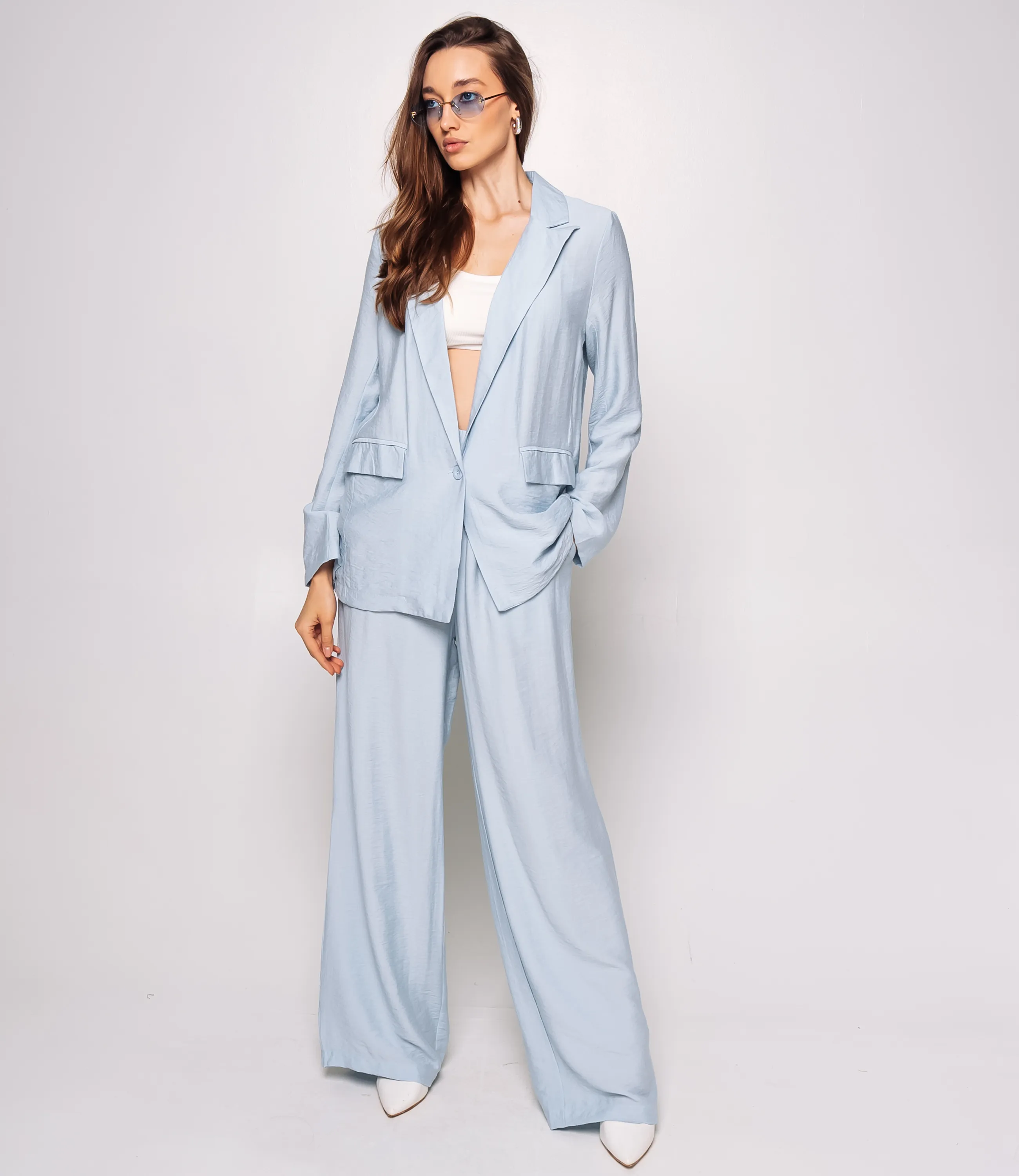 Костюм #ОКТ266002, голубой - фото 4
