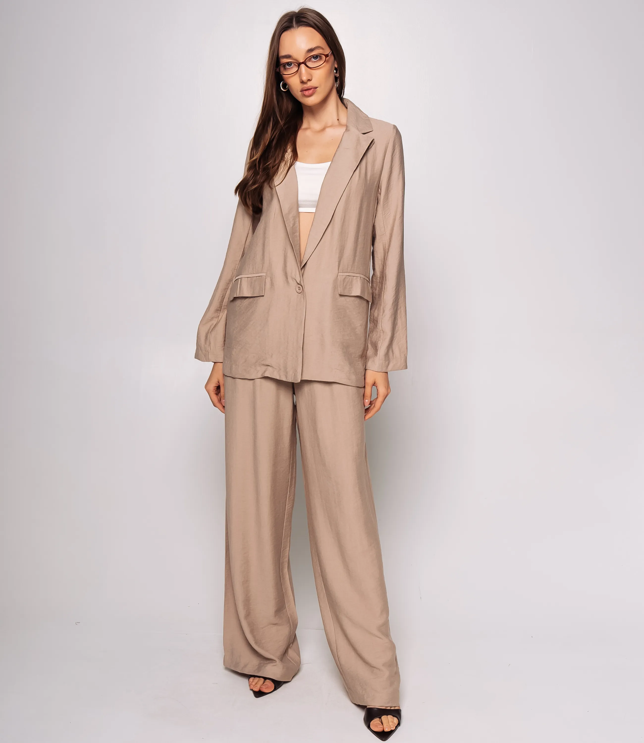 Костюм #ОКТ266002, бежевый - фото 4
