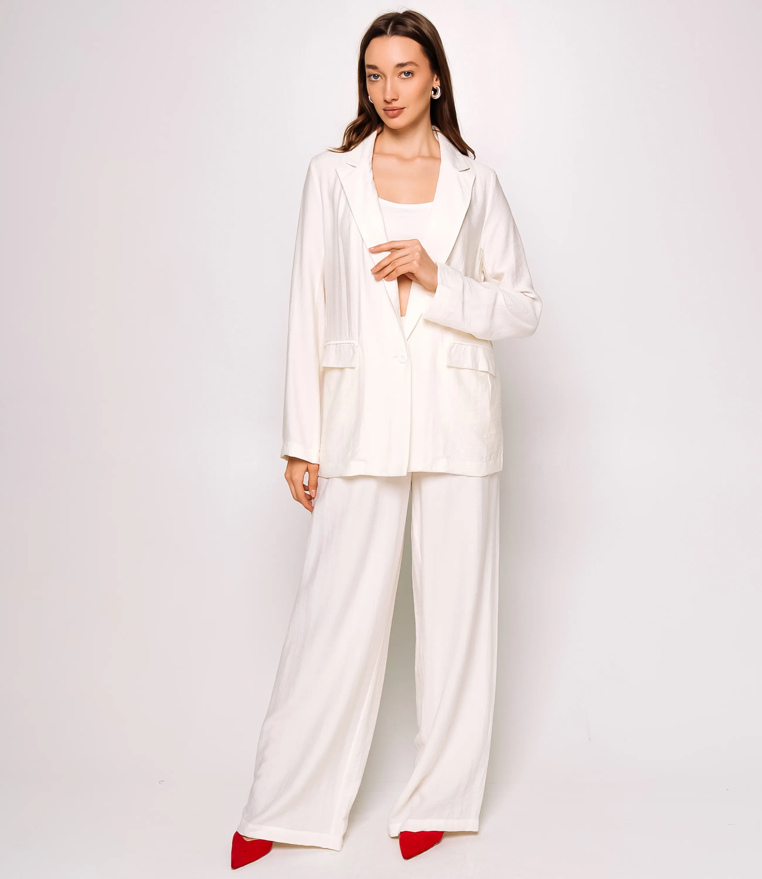 Костюм #ОКТ266002, молочный - фото 1