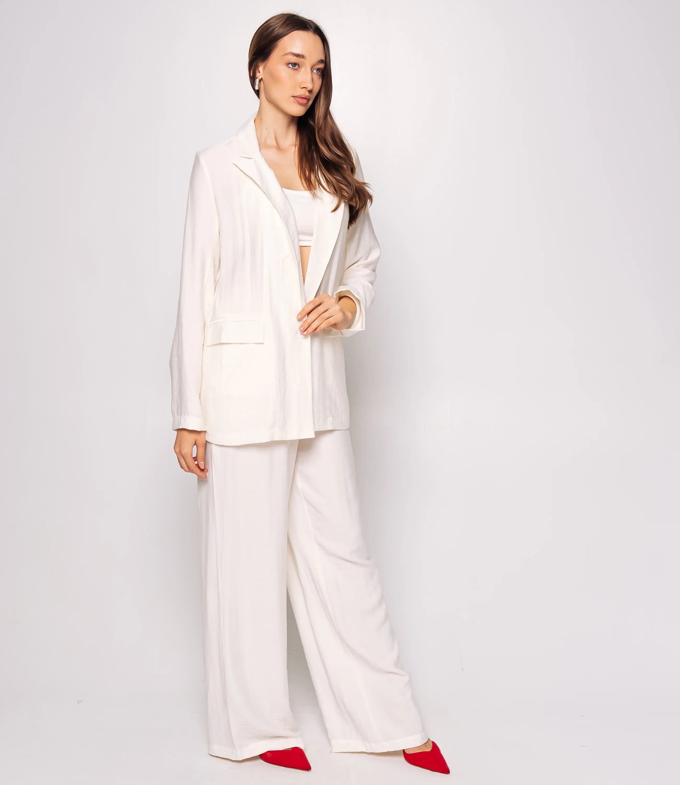 Костюм #ОКТ266002, молочный - фото 2