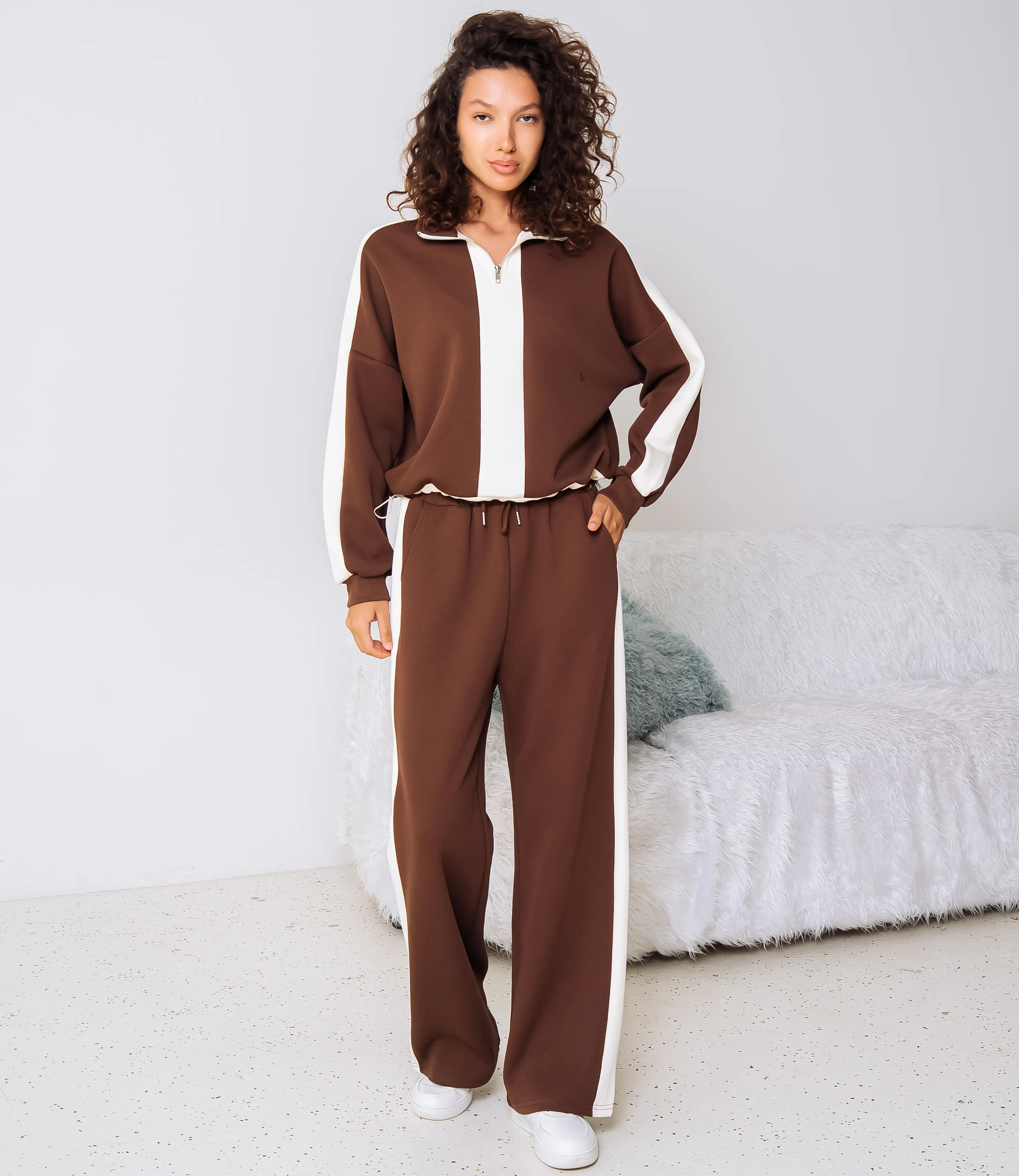 Спортивный костюм #КТ1512 (2), шоколадный - фото 1