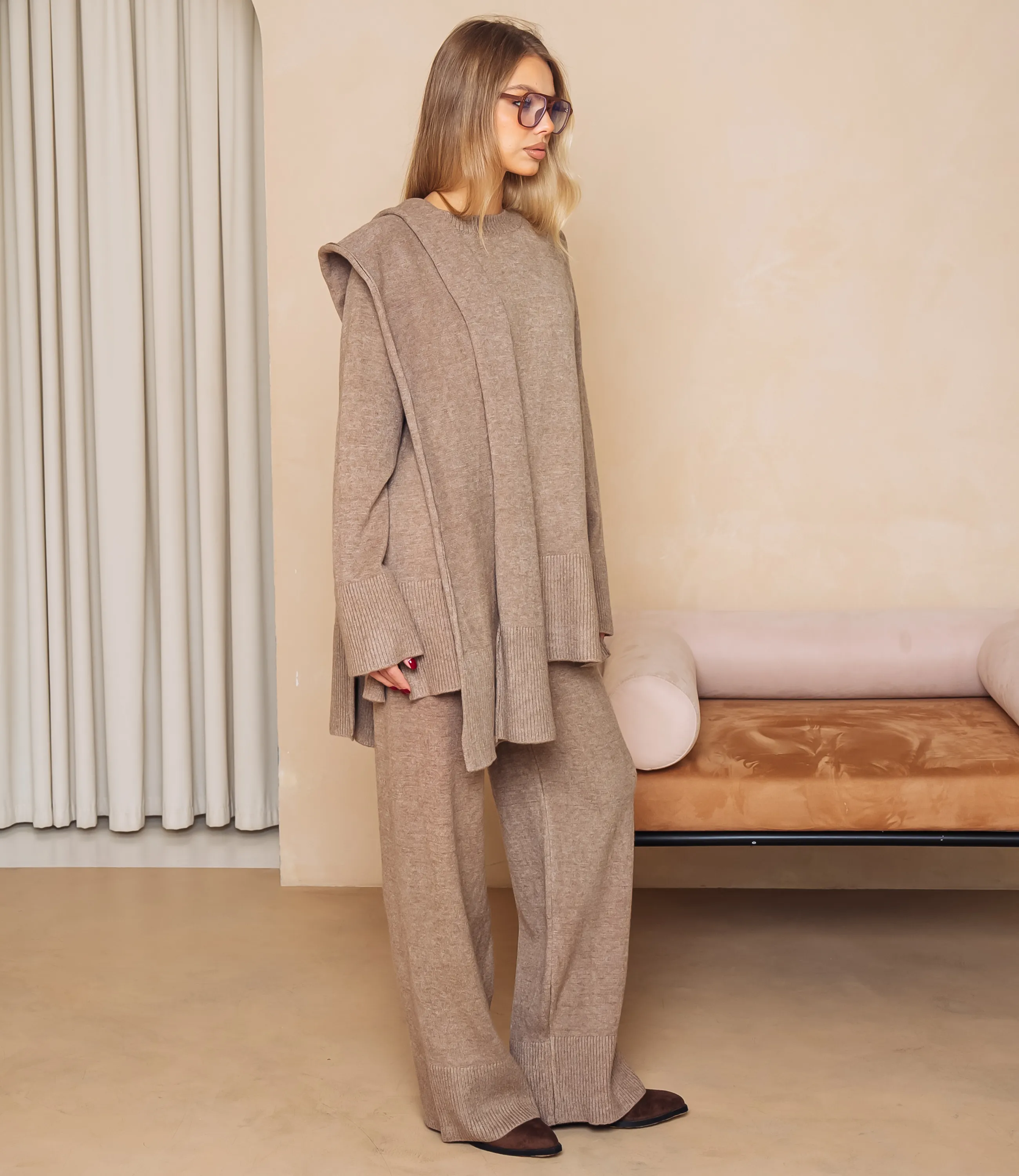 Костюм #КТ831 (6), бежевый - фото 2