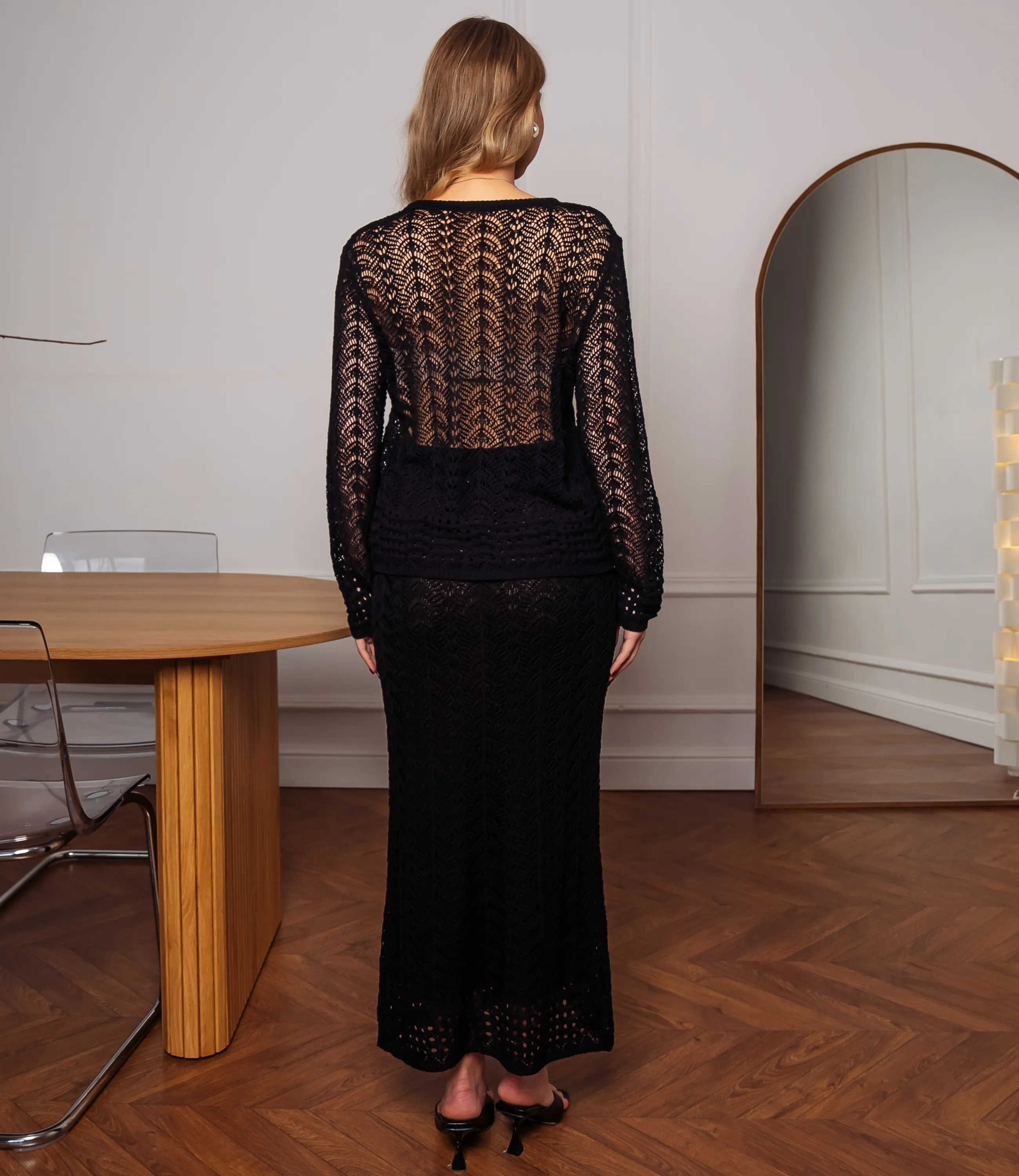 Костюм #КТ5155, чёрный - фото 3