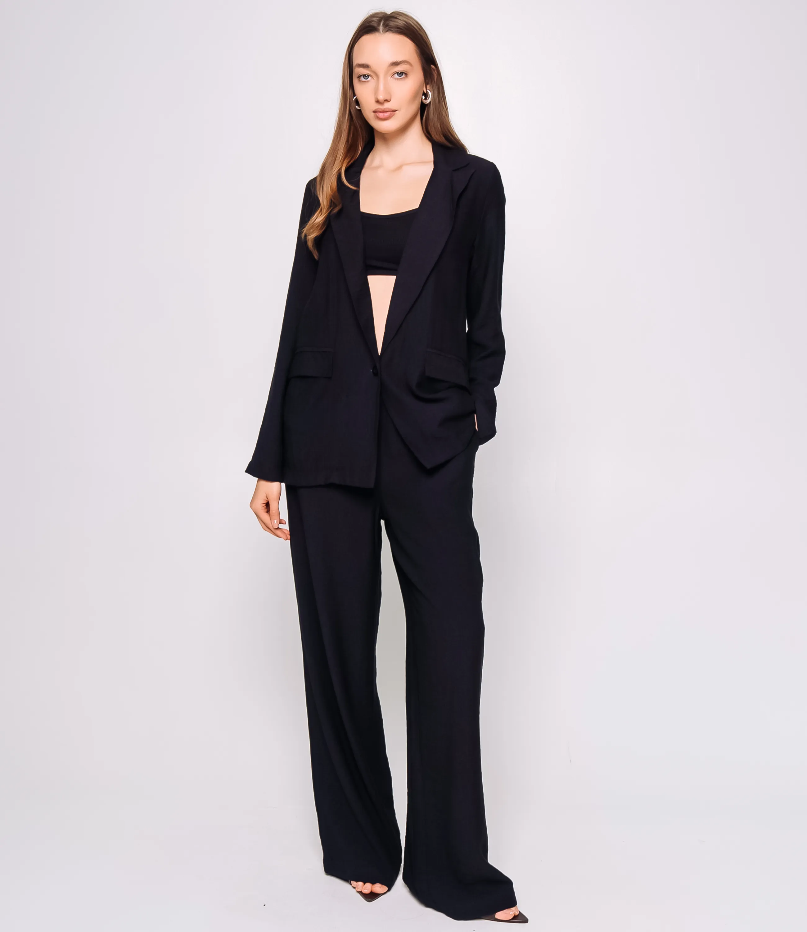 Костюм #ОКТ266002, чёрный - фото 1