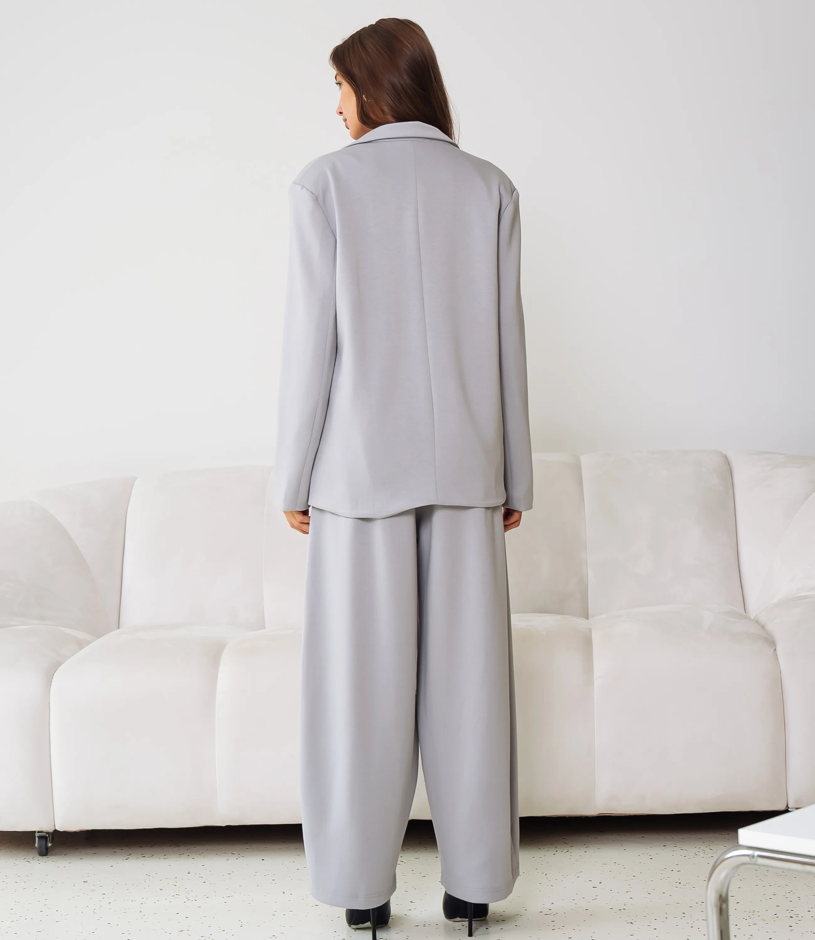 Костюм #КТ1790, серый - фото 3