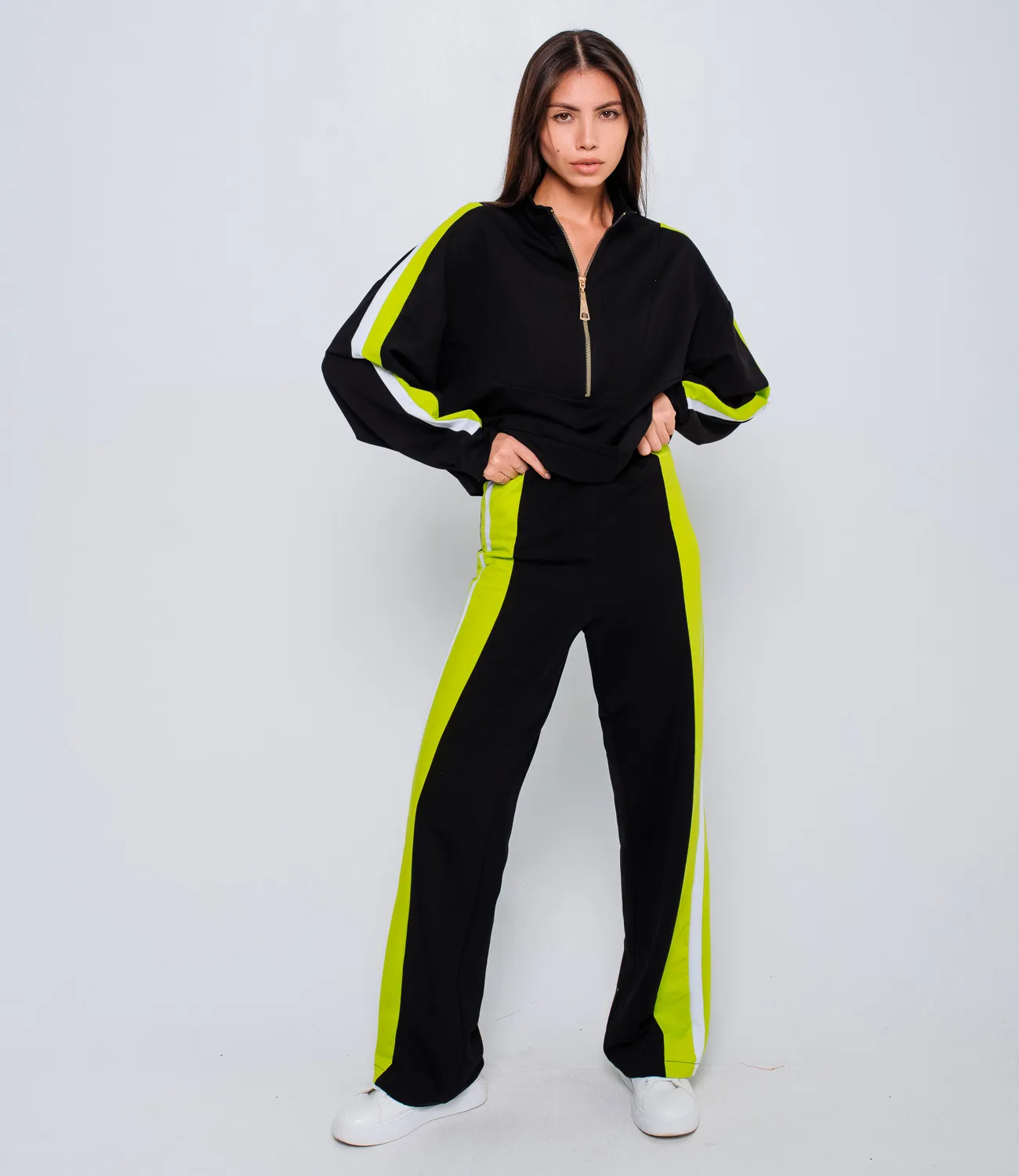 Спортивный костюм #БШ1674, чёрный - фото 2