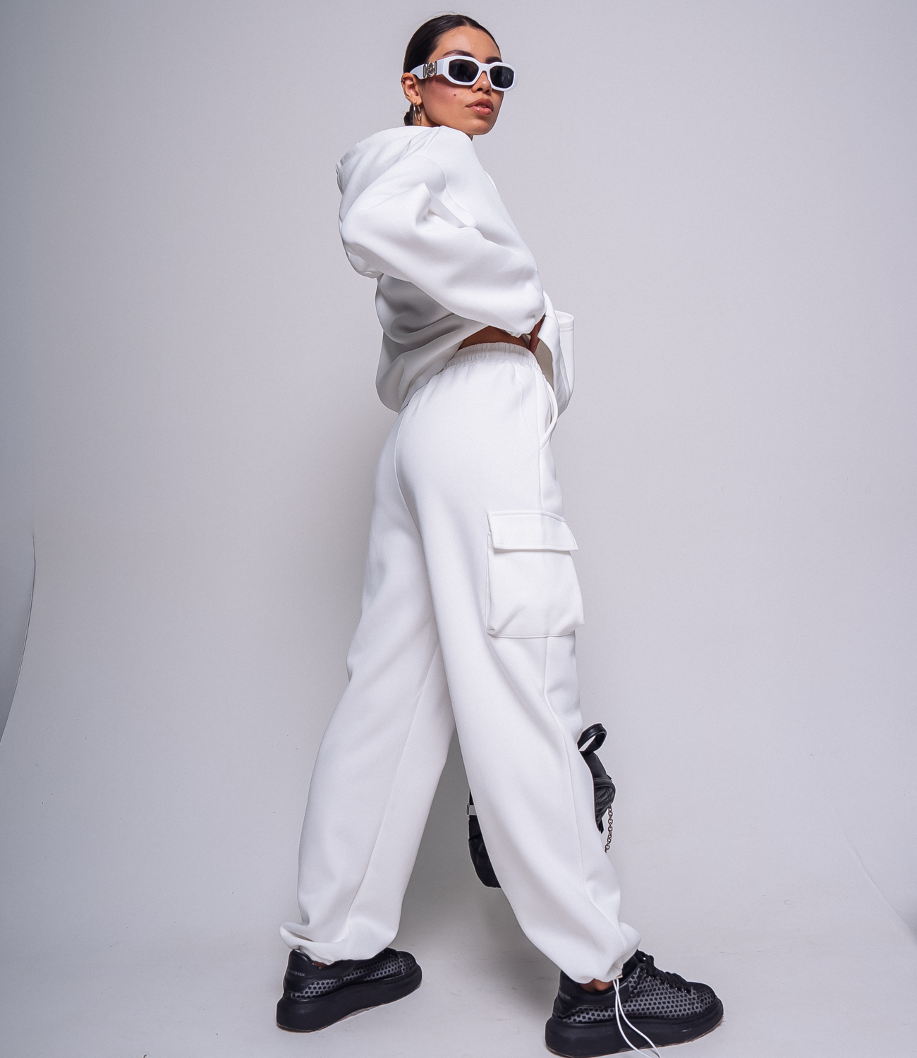 Спортивный костюм #КТ8813 (6), белый - фото 4