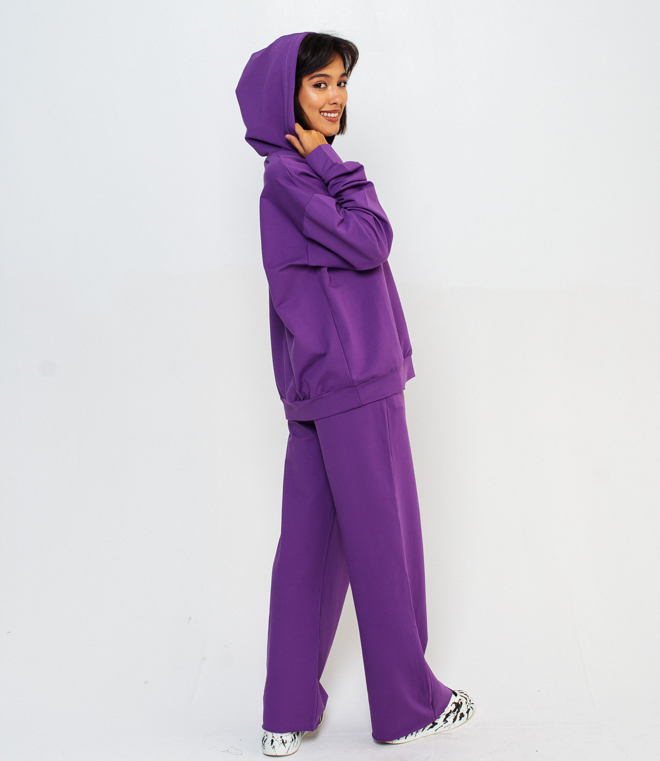 Спортивный костюм #БШ1526, фиолетовый - фото 3