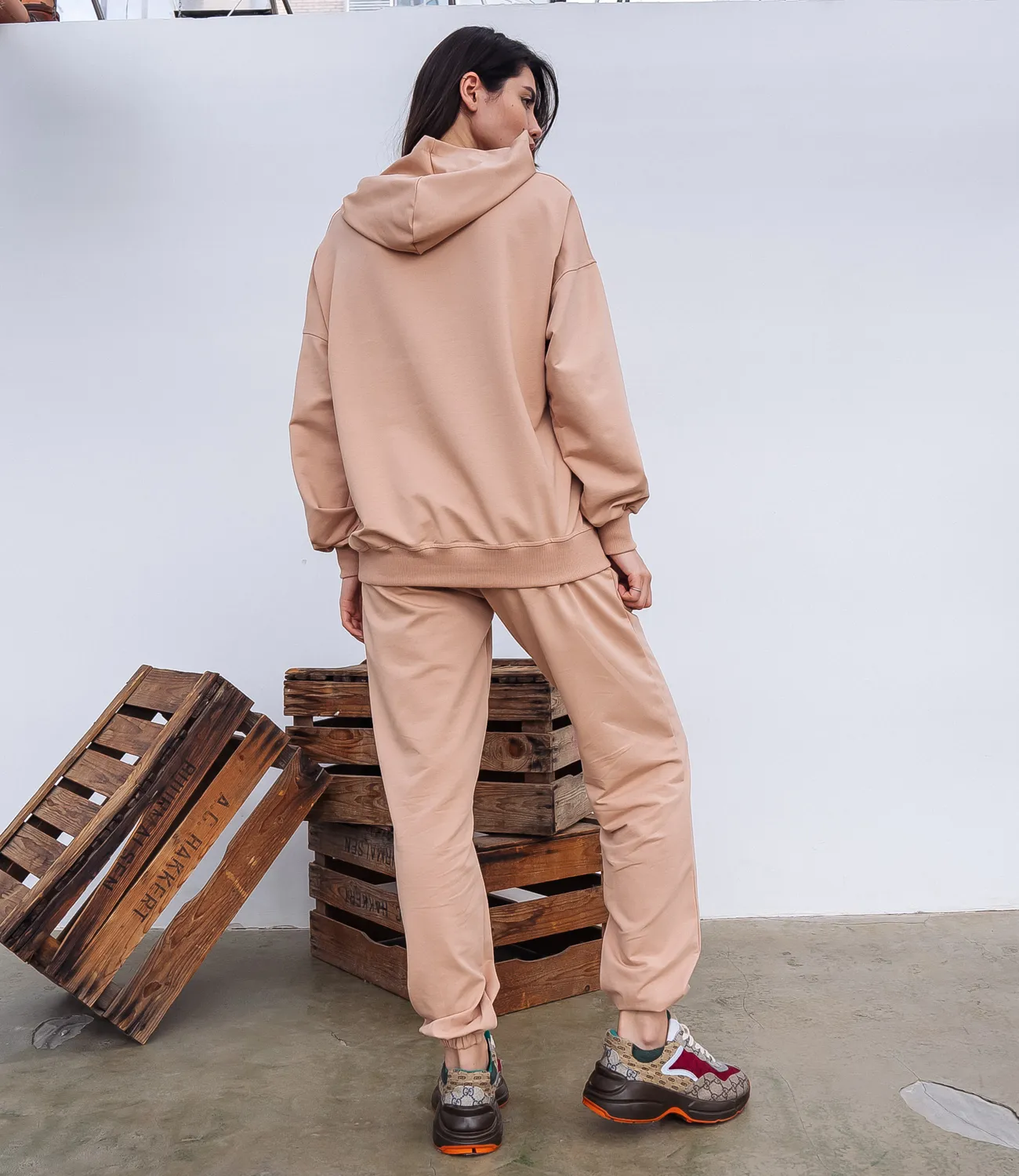 Спортивный костюм #БШ1500, кремовый - фото 4