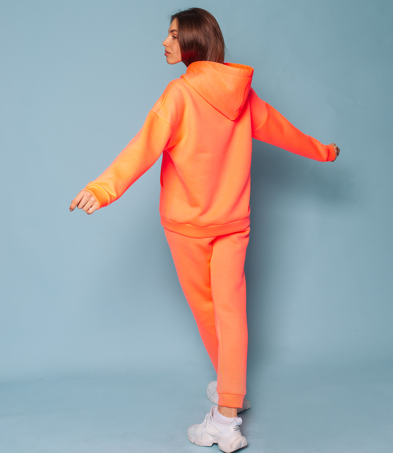 Спортивный костюм #БШ1240, оранжевый - фото 3