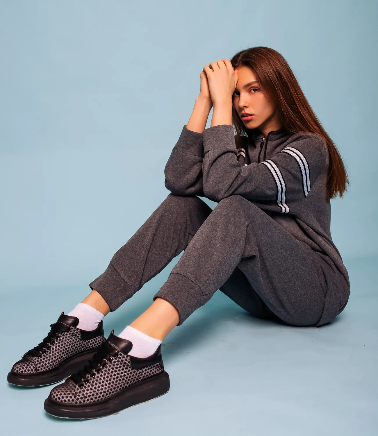 Спортивный костюм #БШ1254 (1), серый