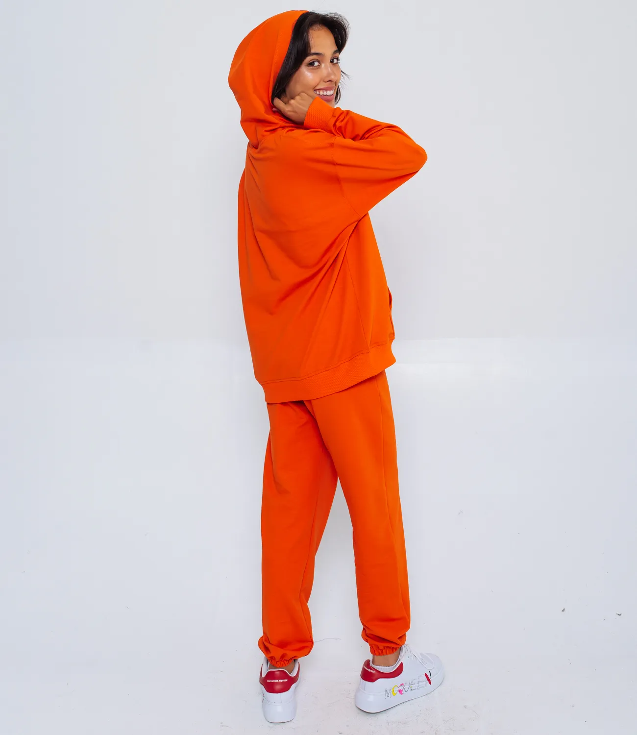Спортивный костюм #БШ1500, оранжевый - фото 3