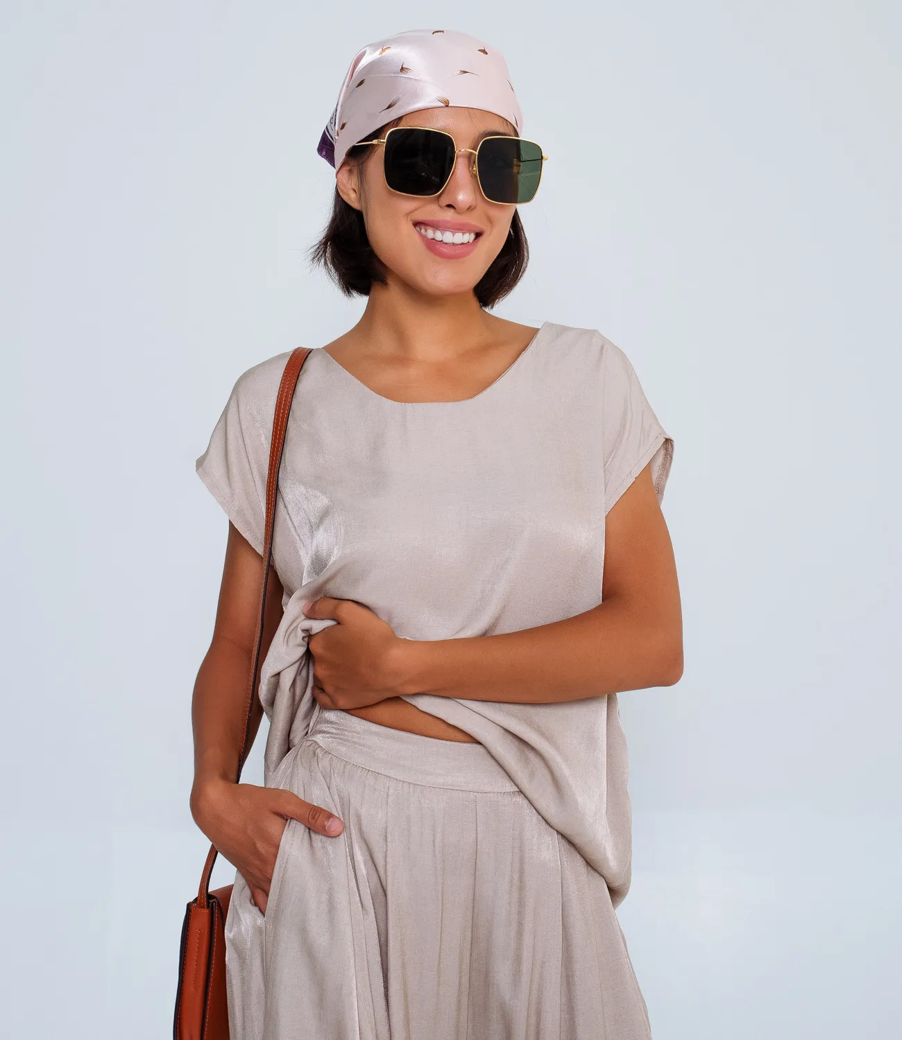 Костюм #КТ8948, бежевый - фото 5