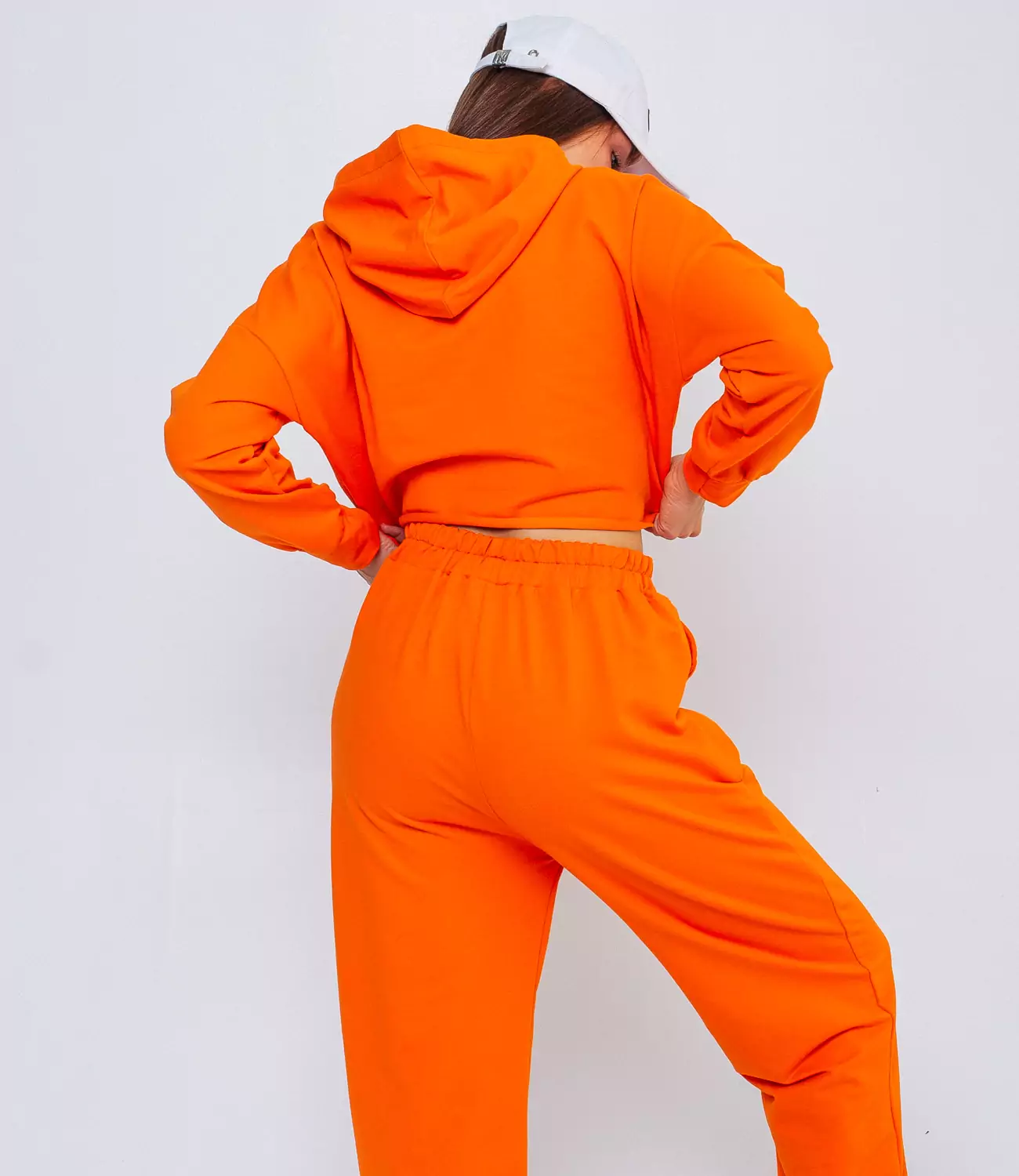 Спортивный костюм #БШ1527, оранжевый - фото 3