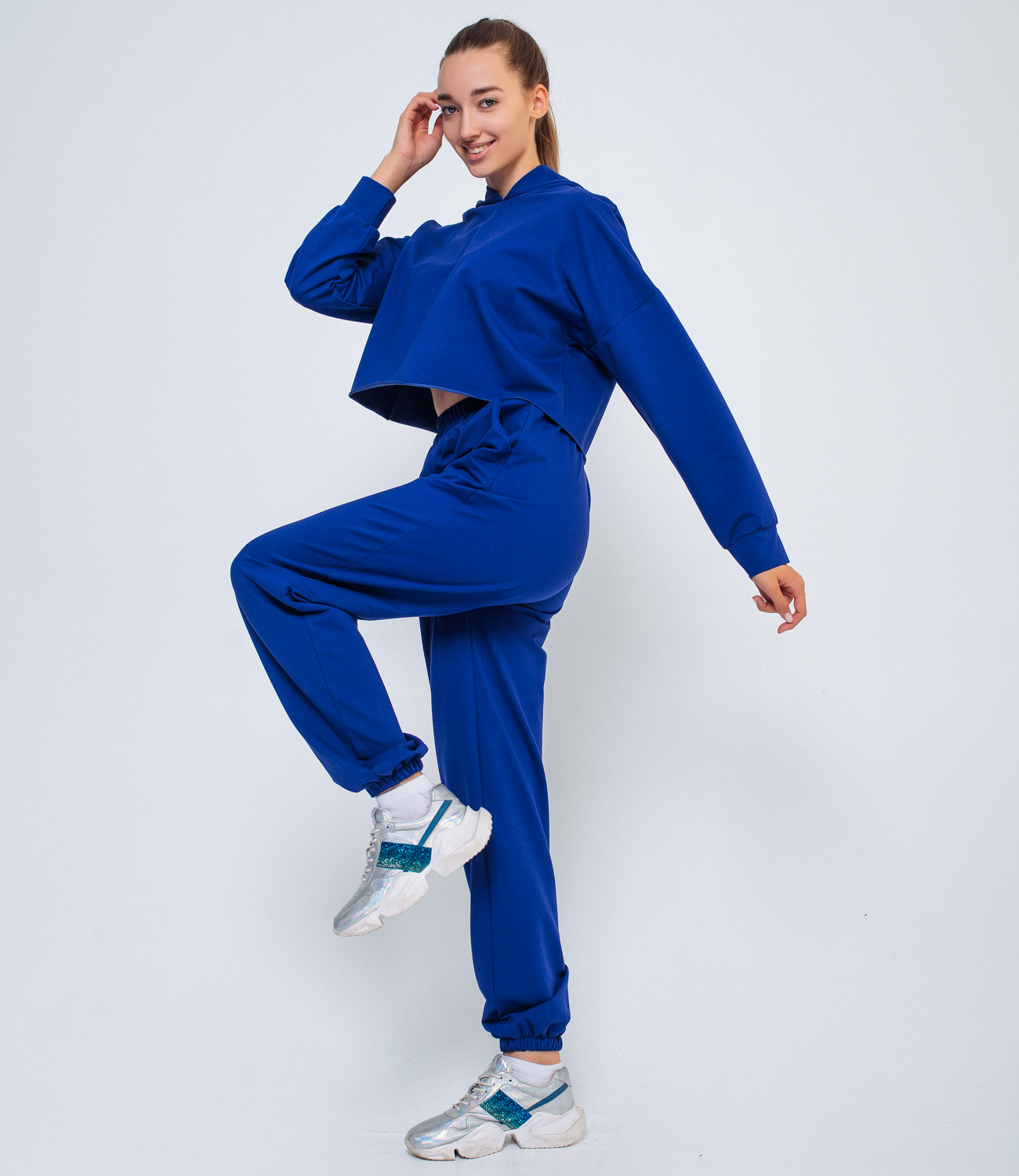 Спортивный костюм #БШ1527, синий - фото 2