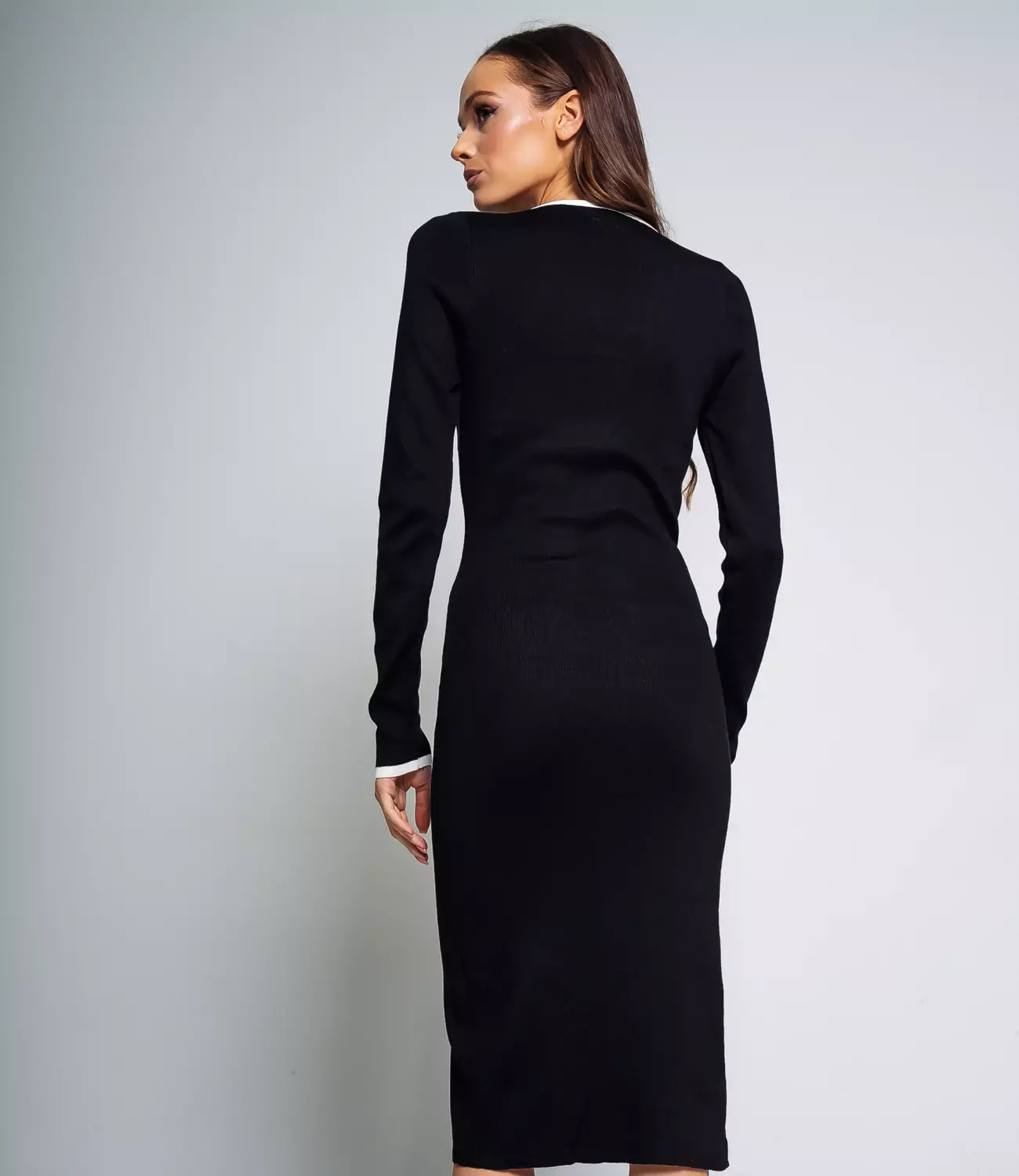 Платье #КТ426, чёрный - фото 4