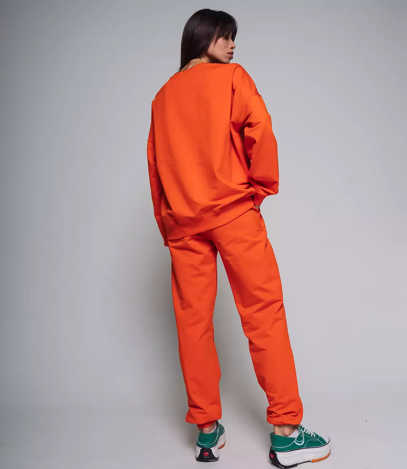 Спортивный костюм #ОБШ1878, оранжевый - фото 4