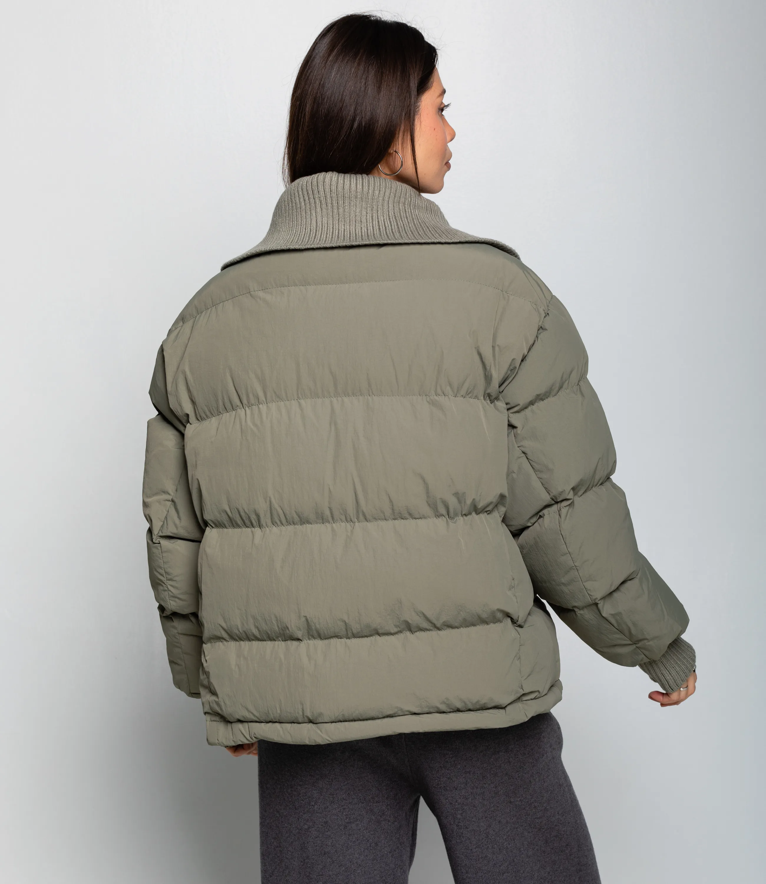 Куртка #КТ8895 (1), серо-зелёный - фото 3