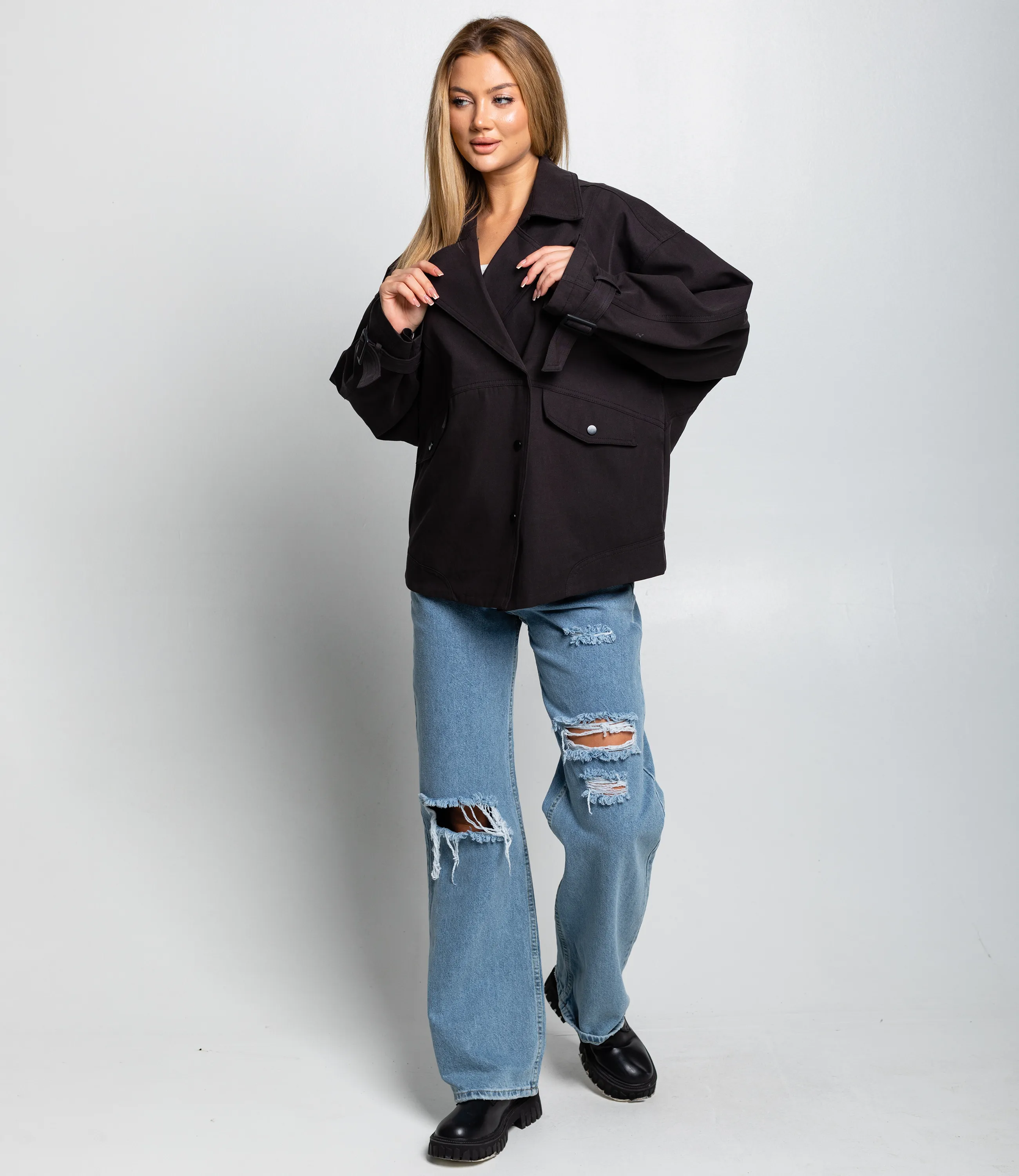 Куртка #КТ2601 (1), чёрный - фото 4