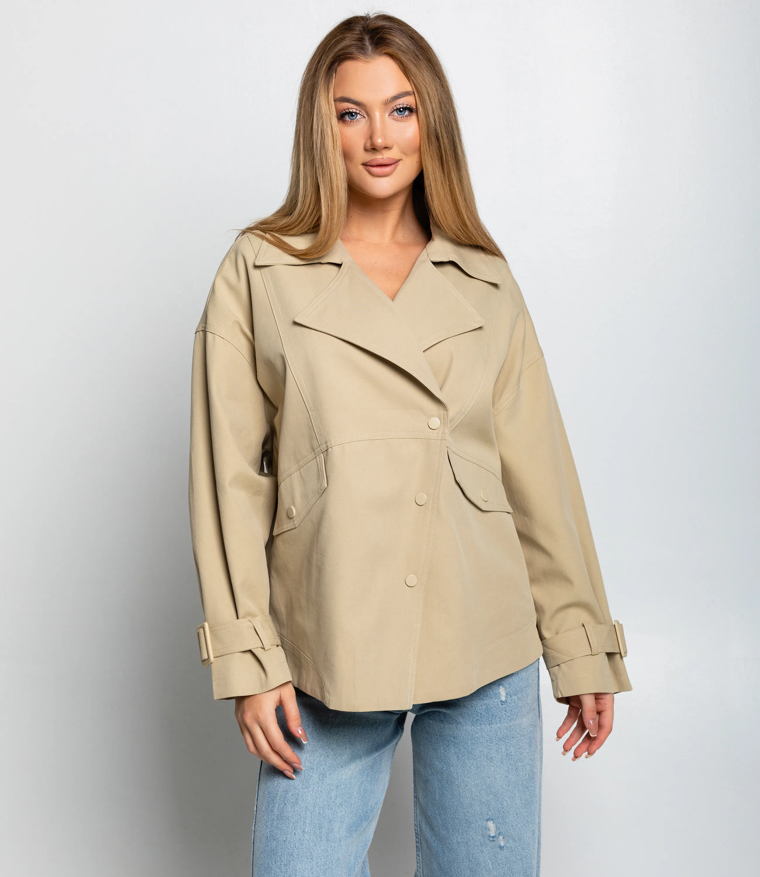 Куртка #КТ2601 (1), бежевый - фото 1