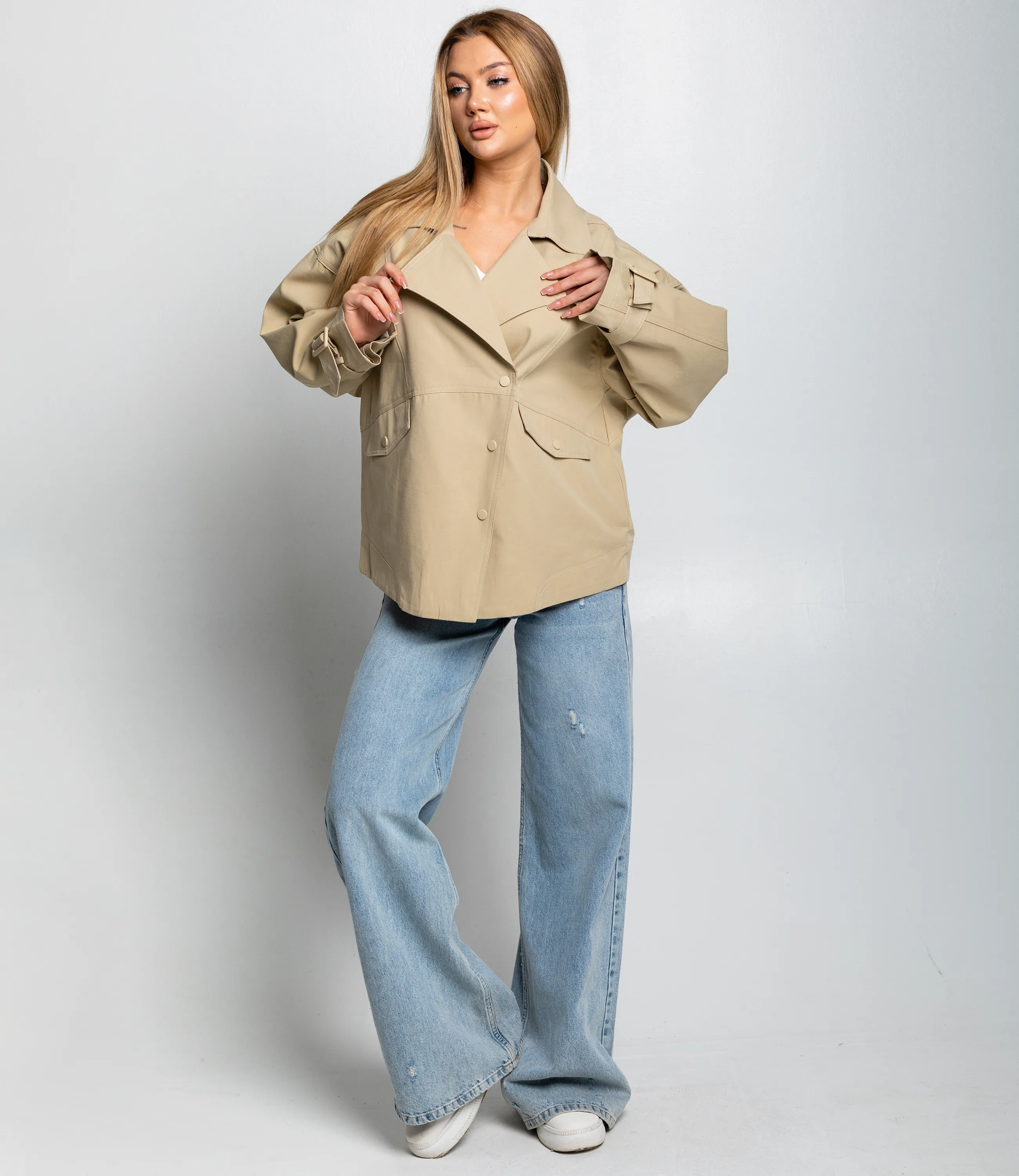 Куртка #КТ2601 (1), бежевый - фото 4