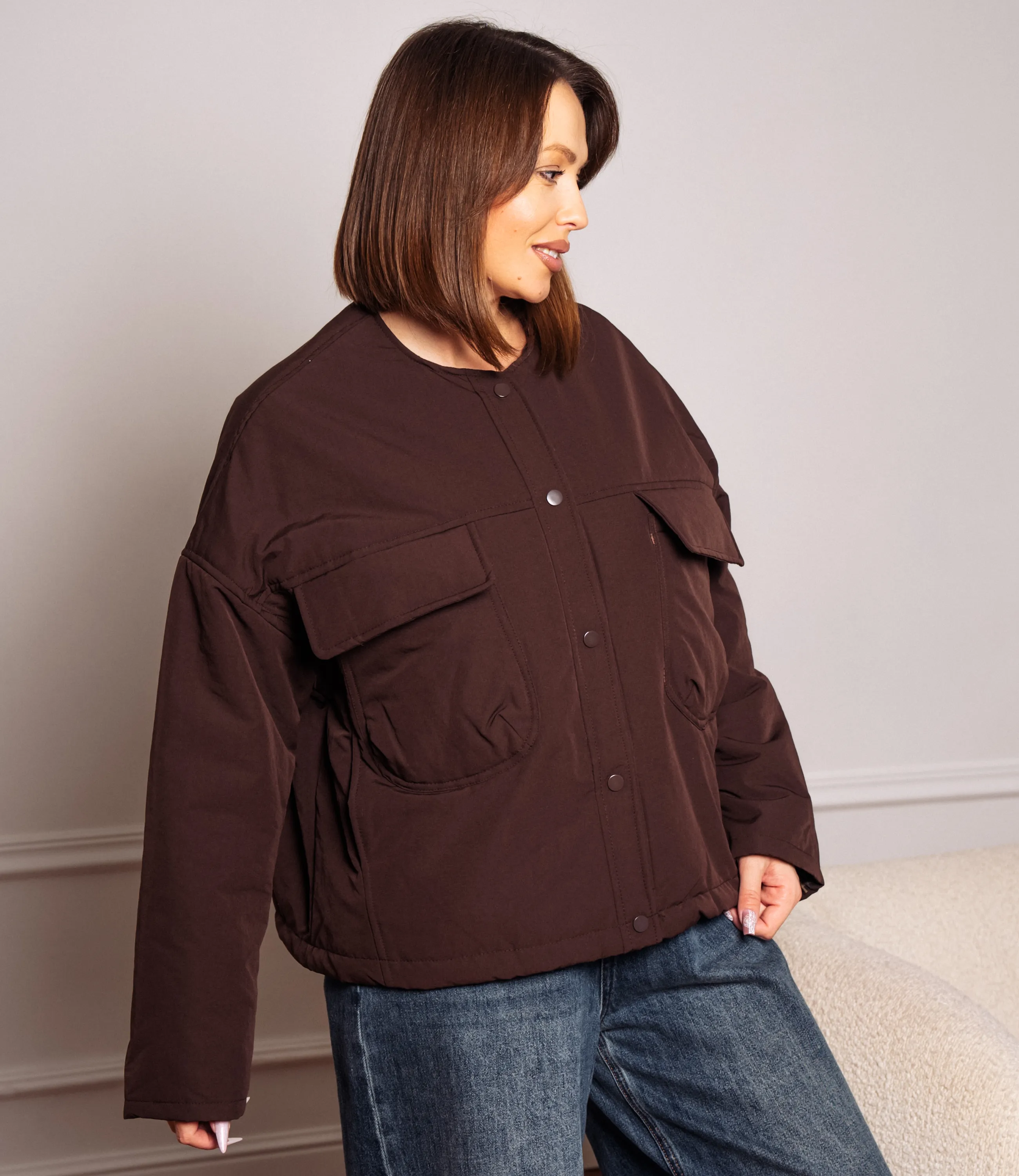 Куртка #КТ66201, шоколадный - фото 2