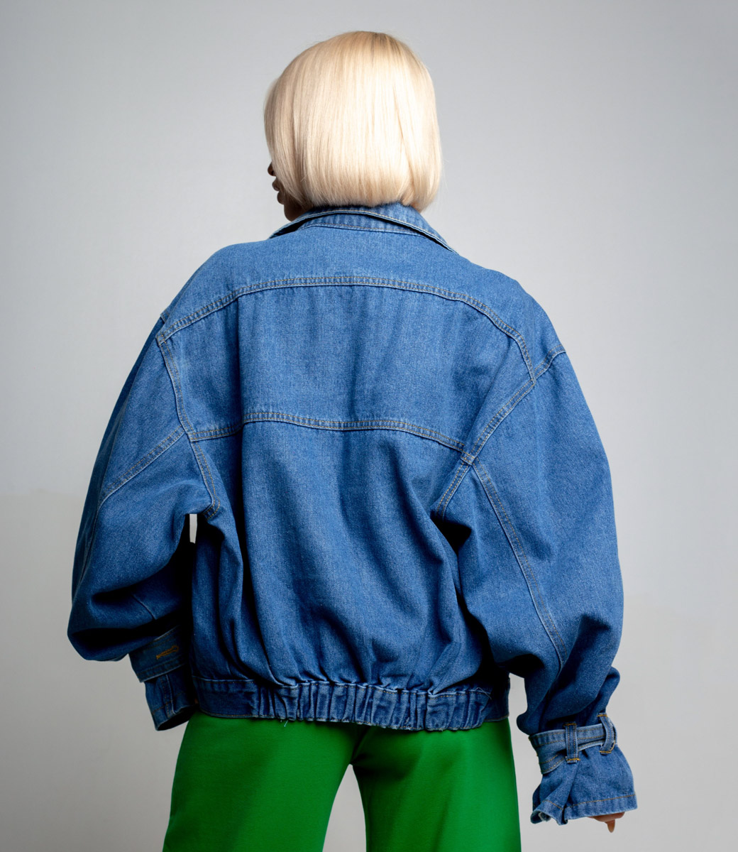 Джинсовая куртка #КТ88282, синий - фото 3