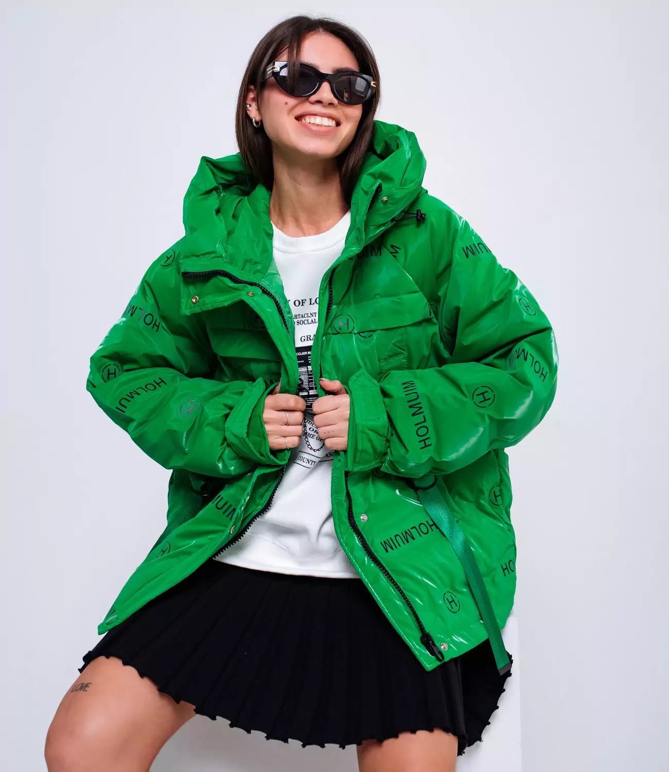 Куртка #КТ6155, зеленый