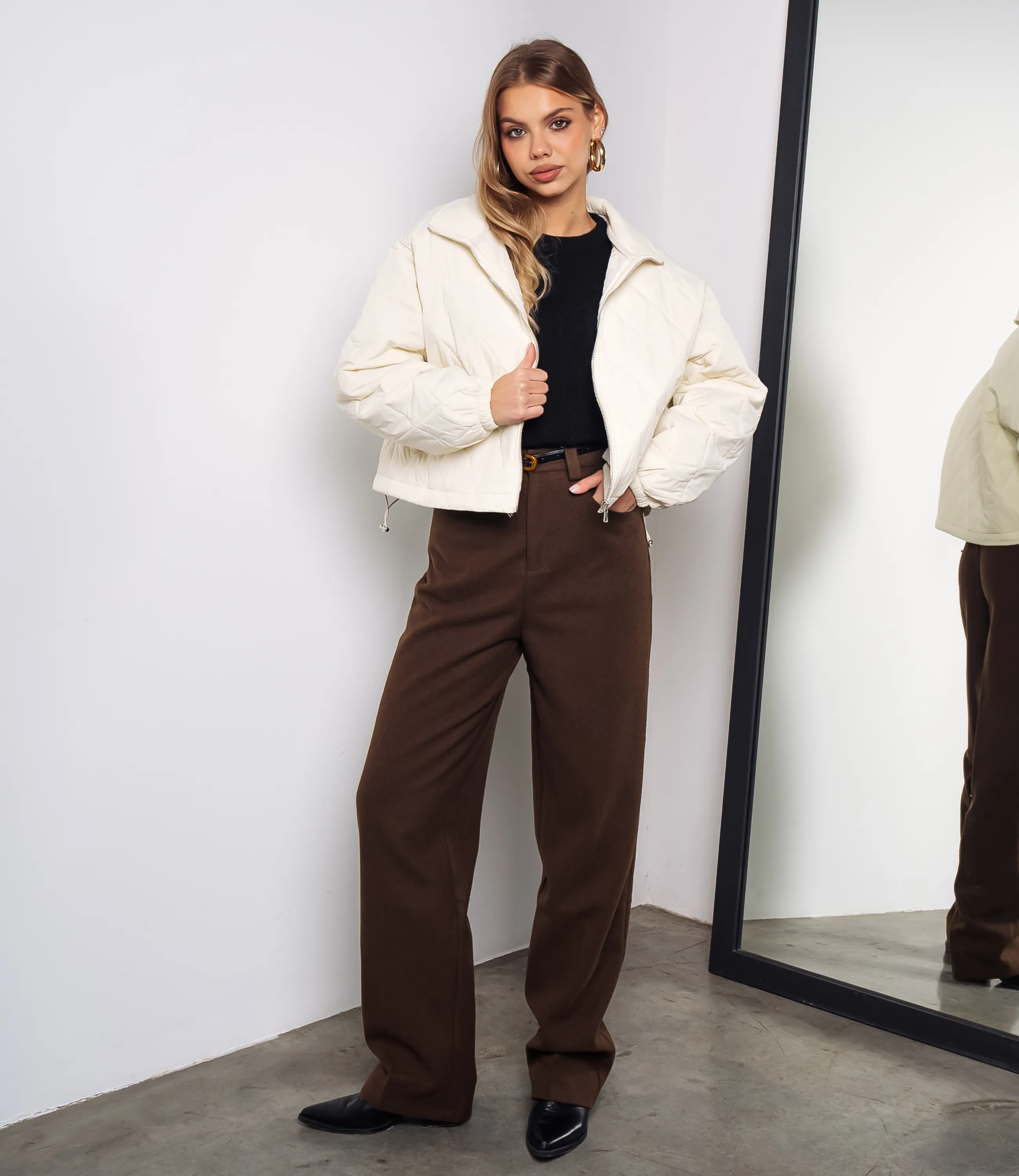 Куртка #КТ730, кремовый - фото 4